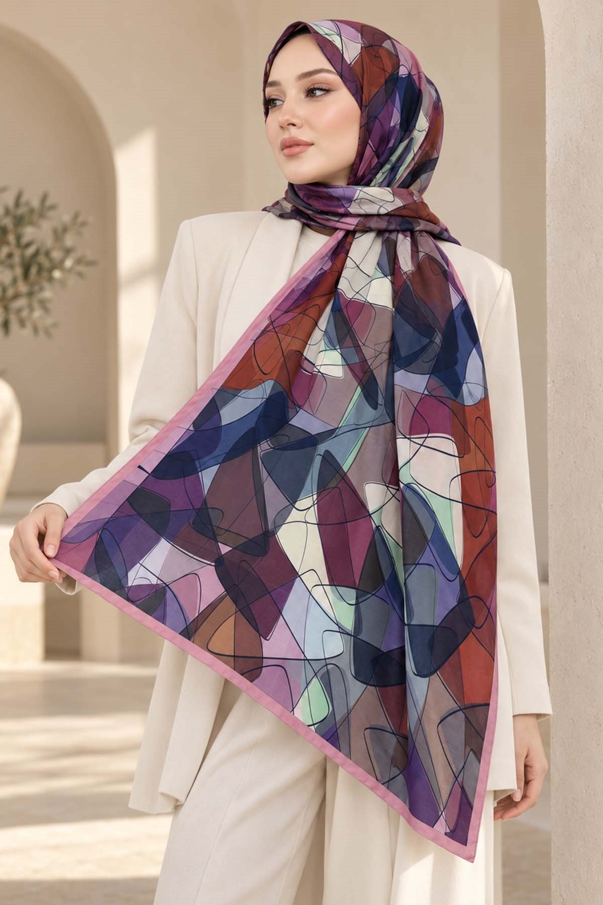 Desenli Soft Şal - 024