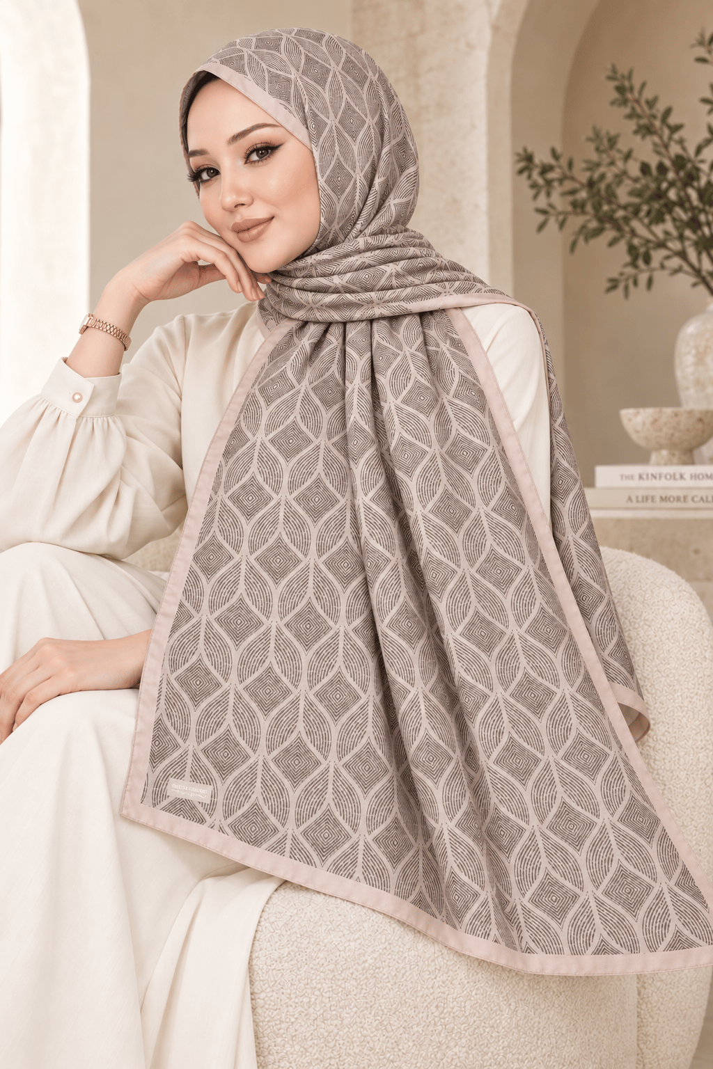 Desenli Soft Şal - 027