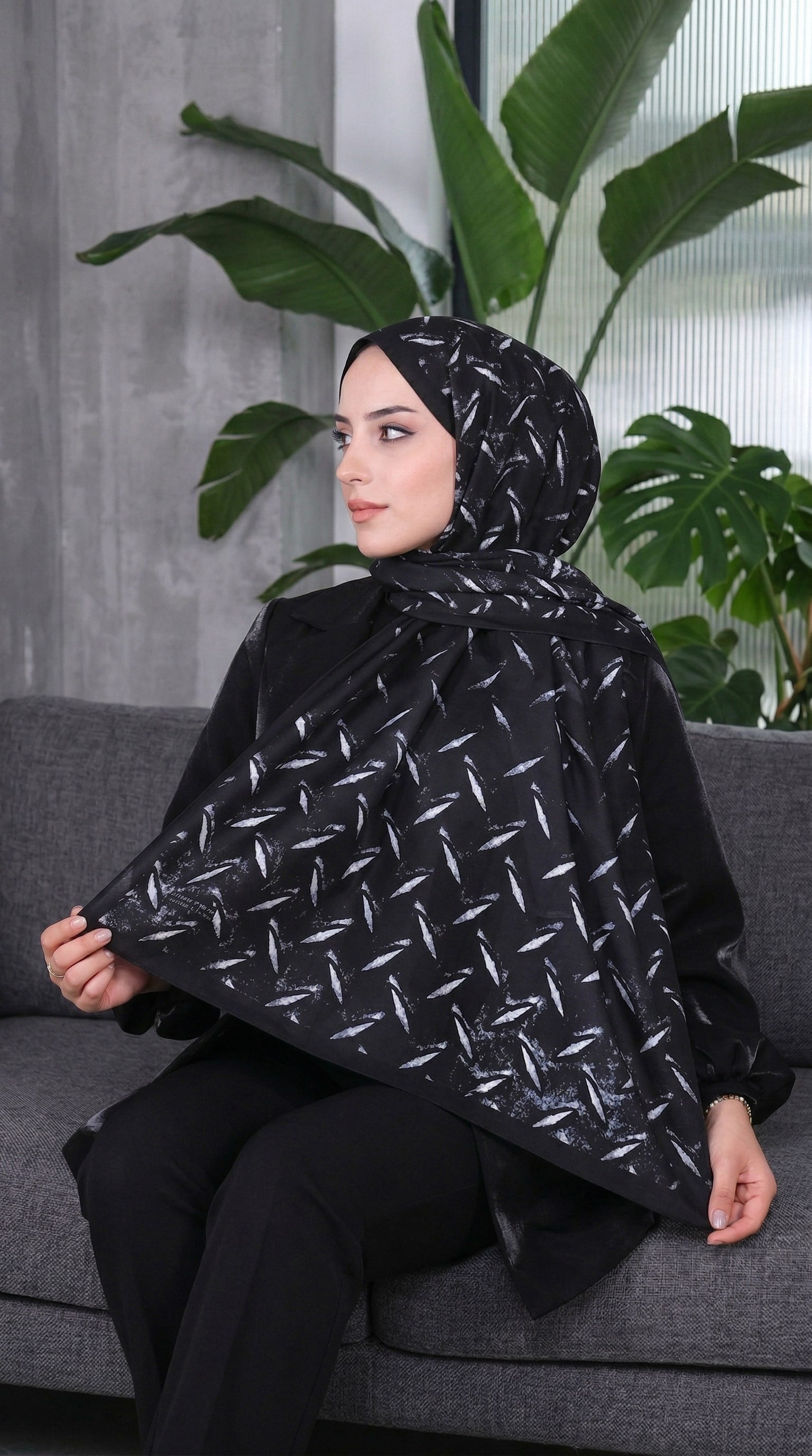 Desenli Soft Şal - 027
