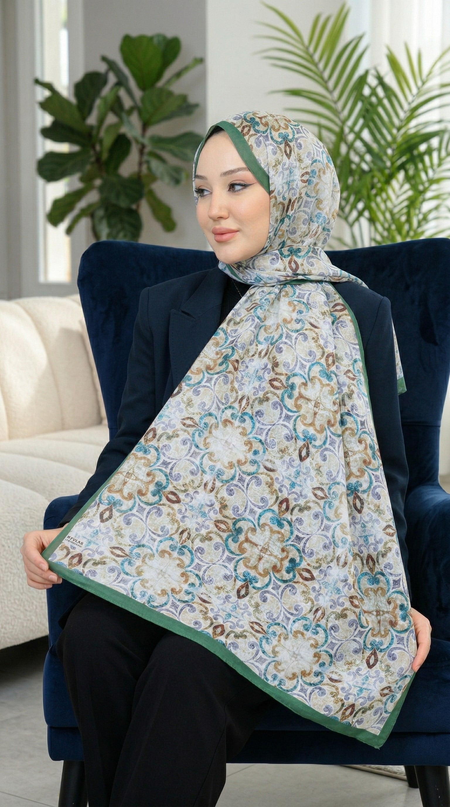 Desenli Soft Şal - 029