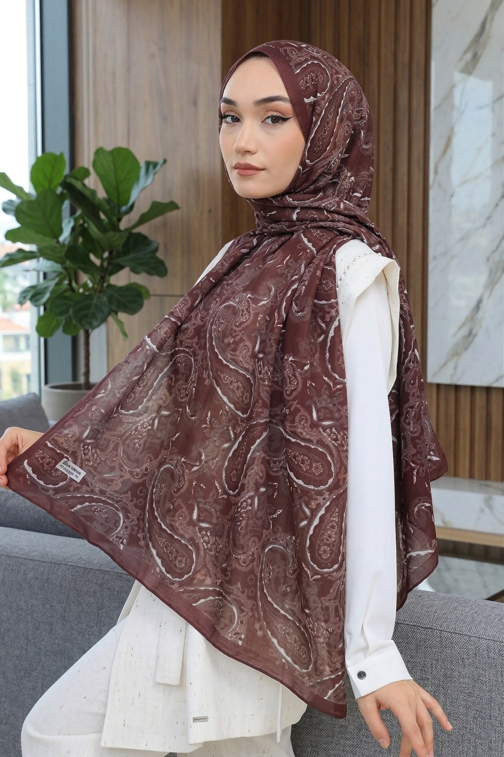 Desenli Soft Şal - 030