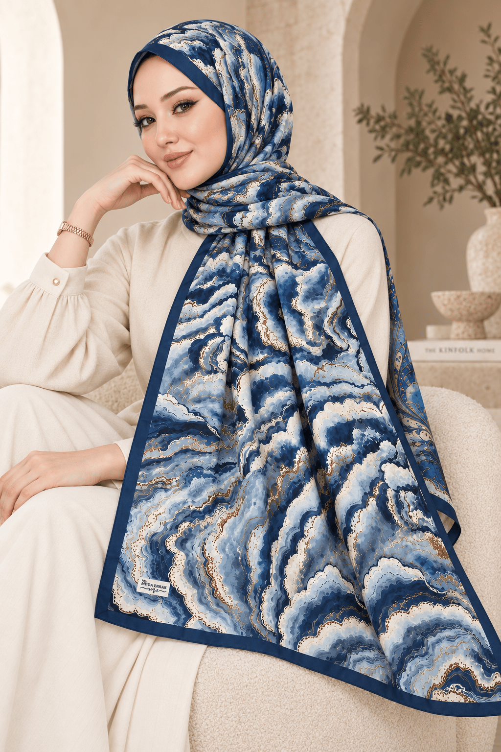 Desenli Soft Şal - 032