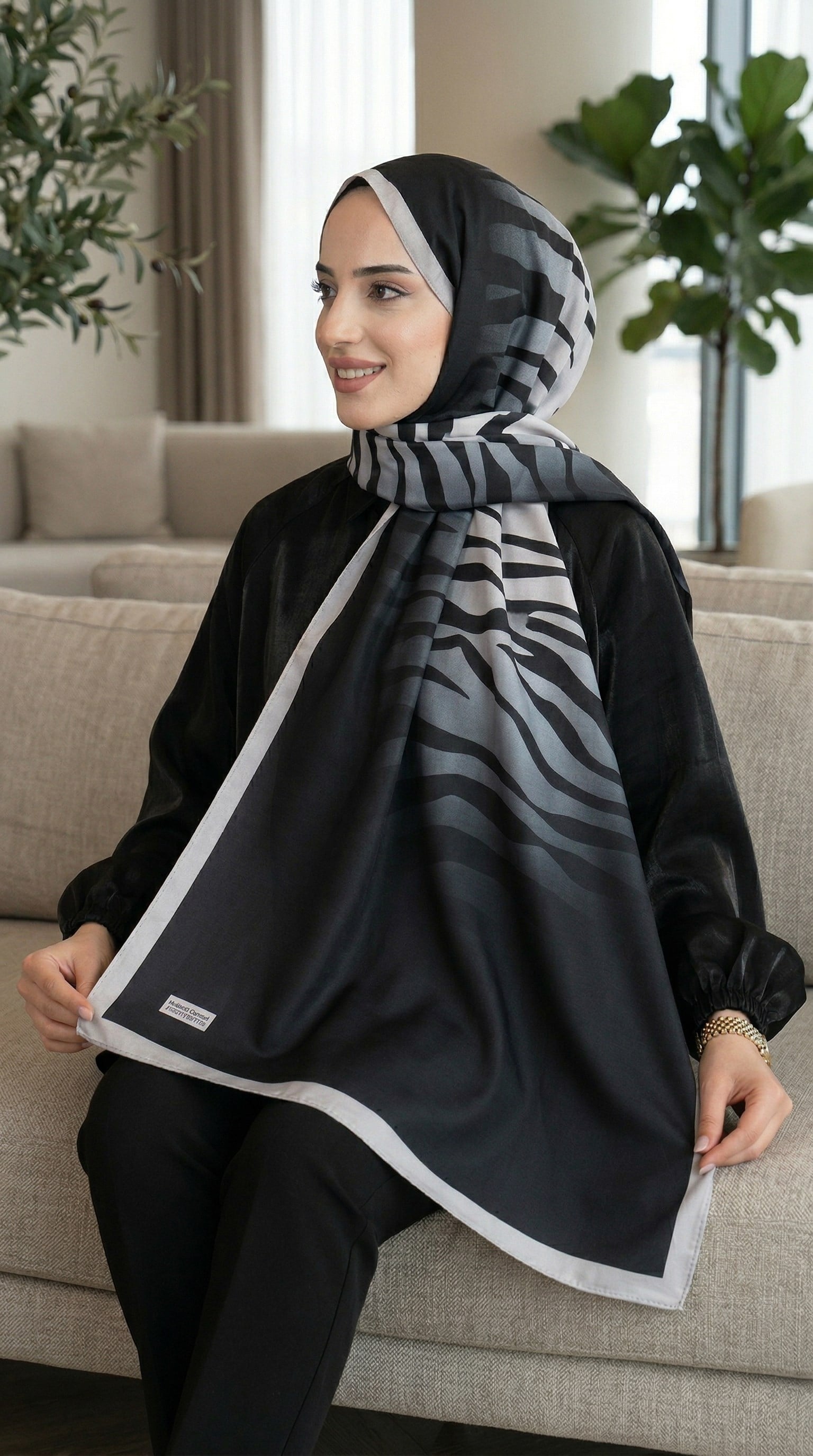 Desenli Soft Şal - 035