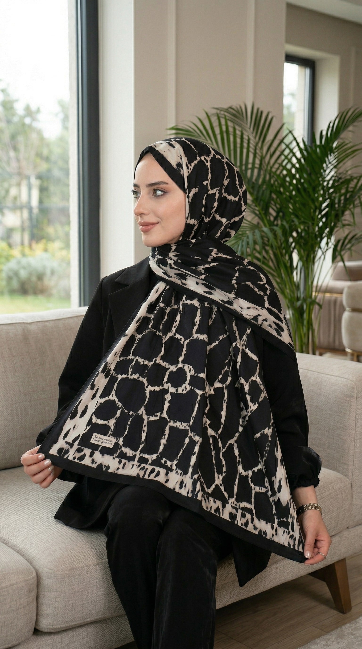 Desenli Soft Şal - 037