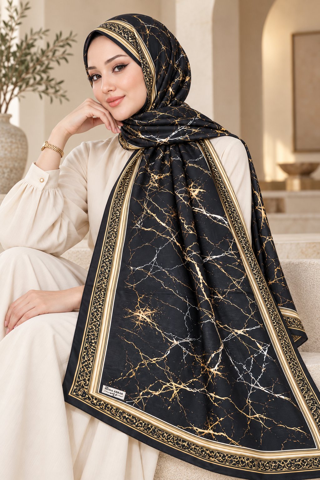 Desenli Soft Şal - 038