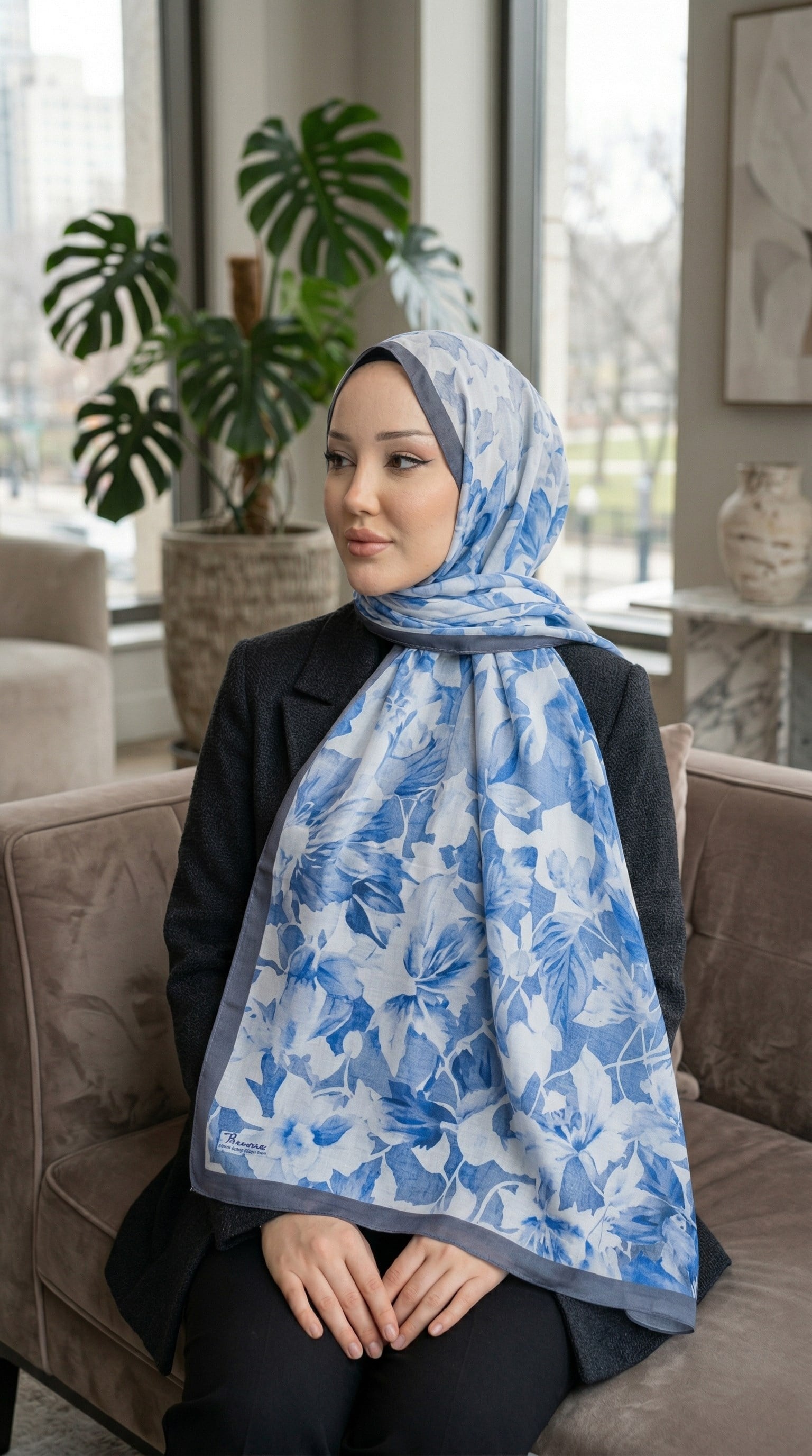 Desenli Soft Şal - 042