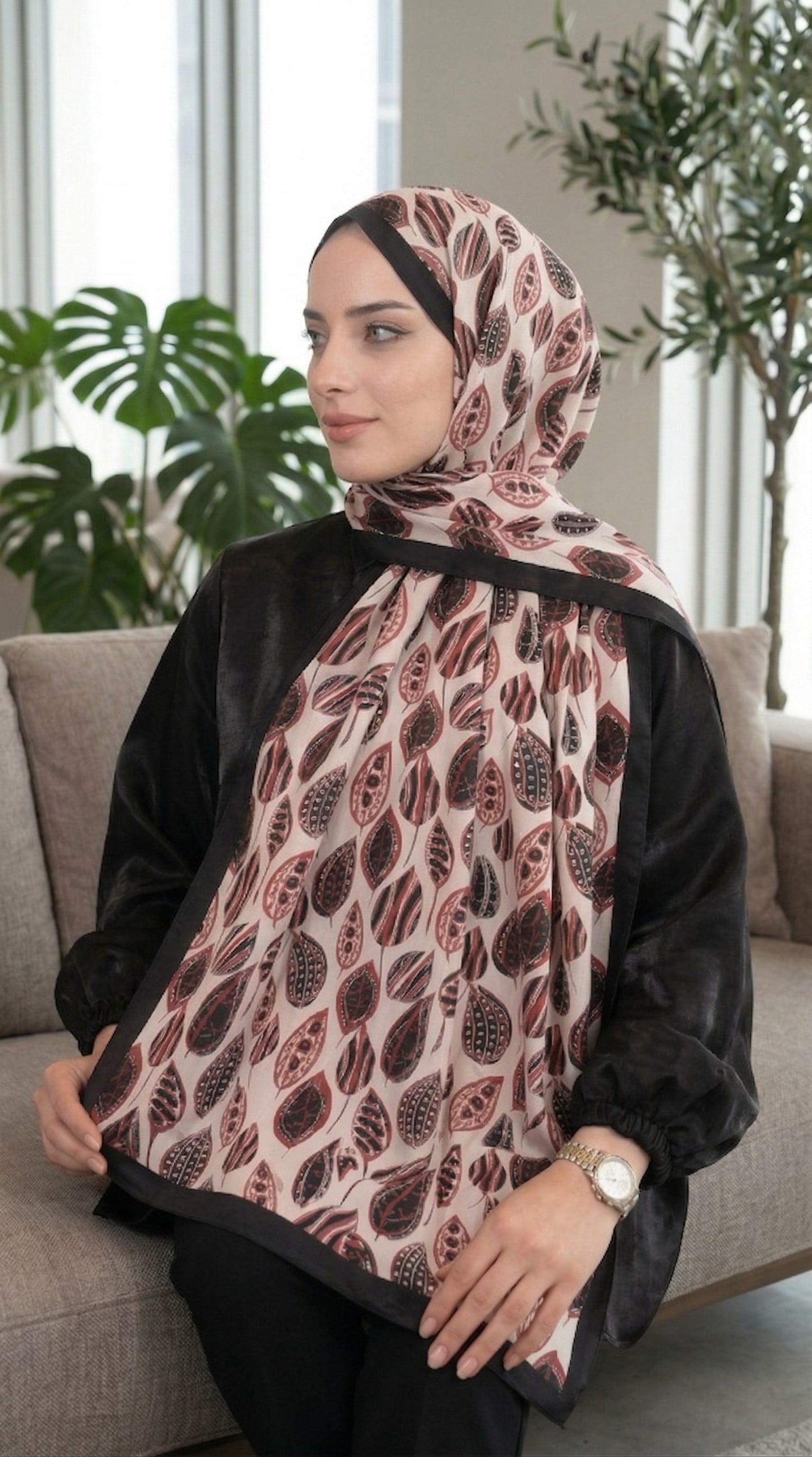 Desenli Soft Şal - 045