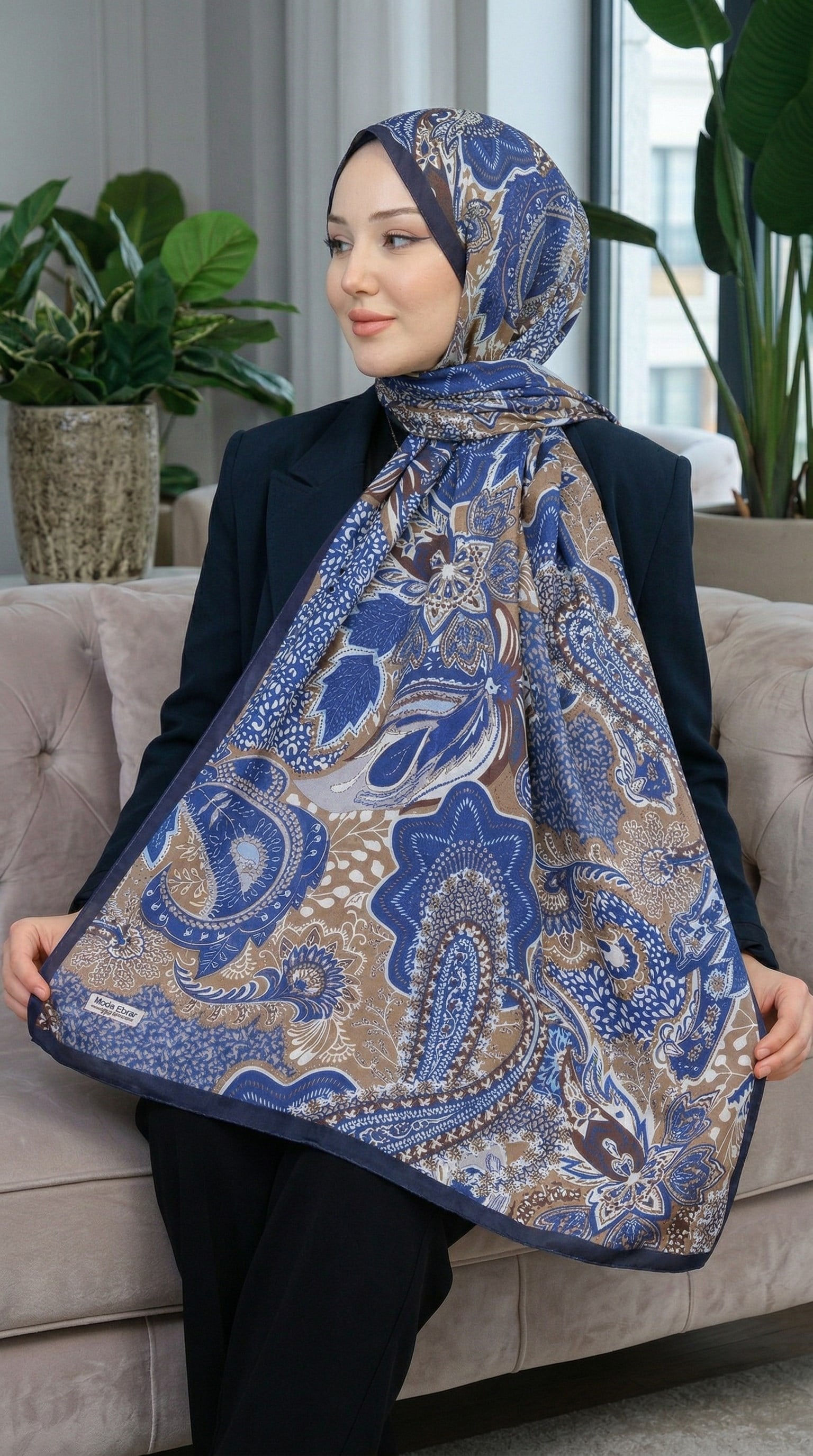 Desenli Soft Şal - 047