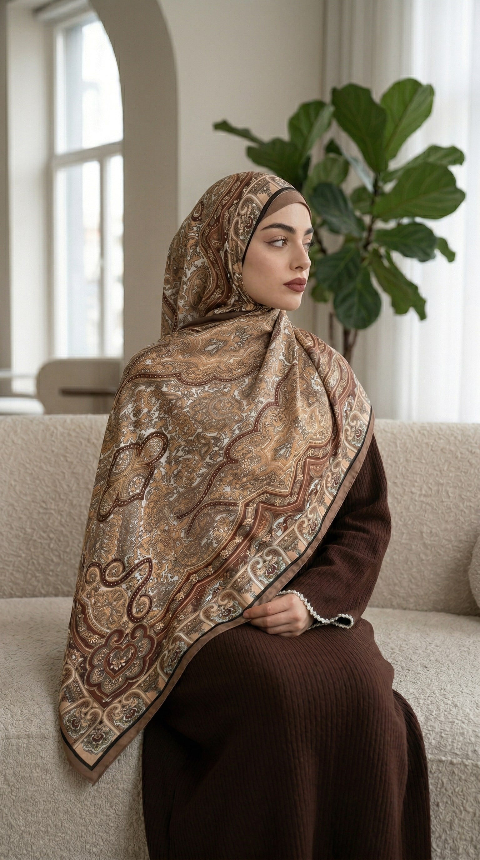 Desenli Soft Şal - 048