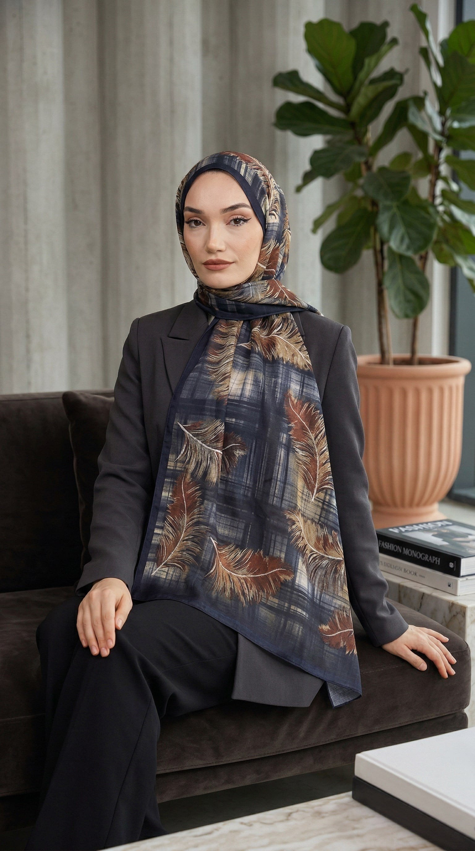 Desenli Soft Şal - 049