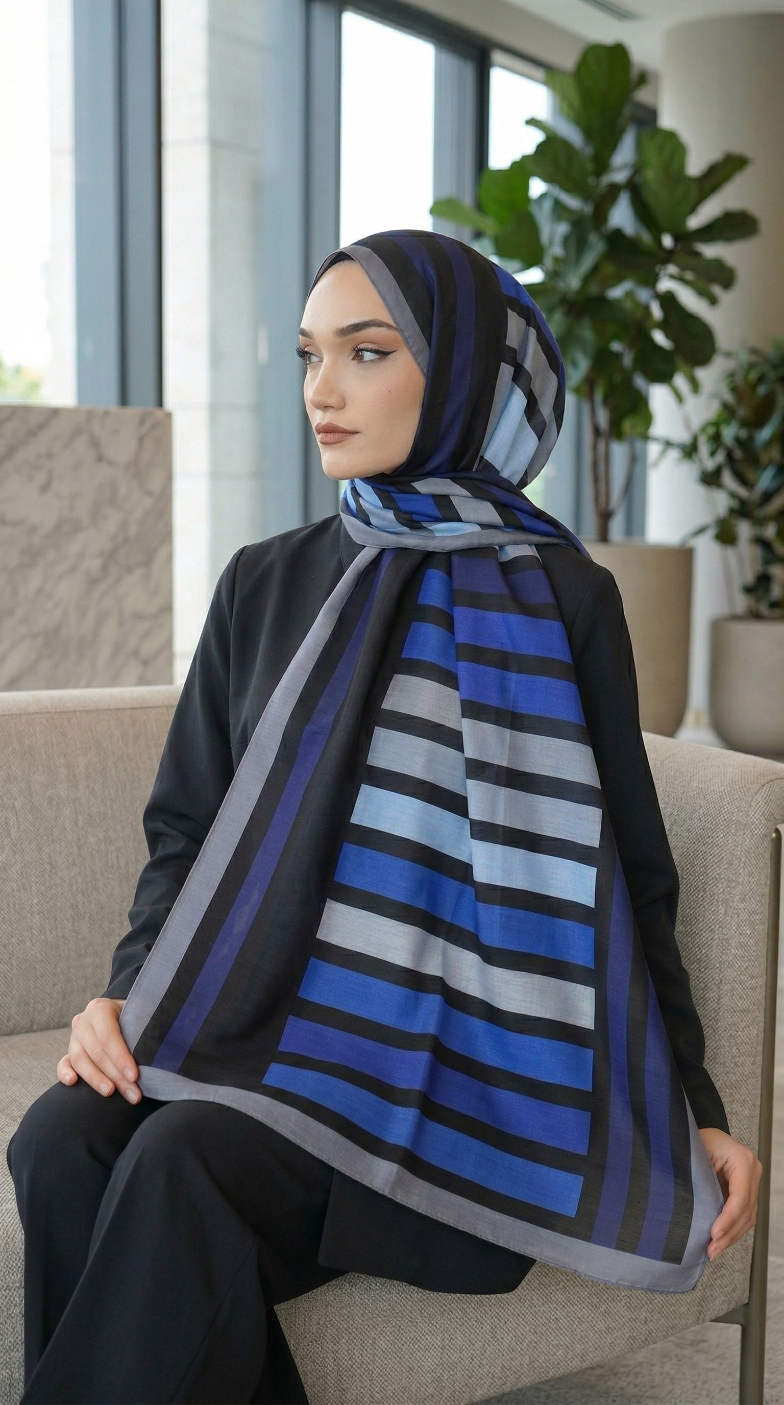 Desenli Soft Şal - 052