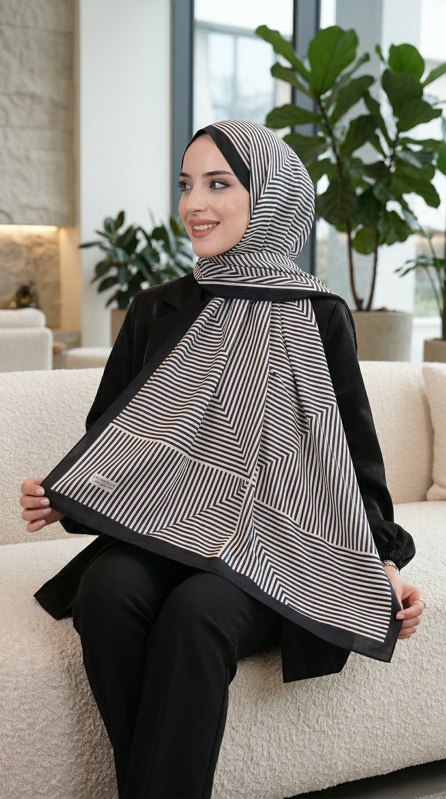 Desenli Soft Şal - 053
