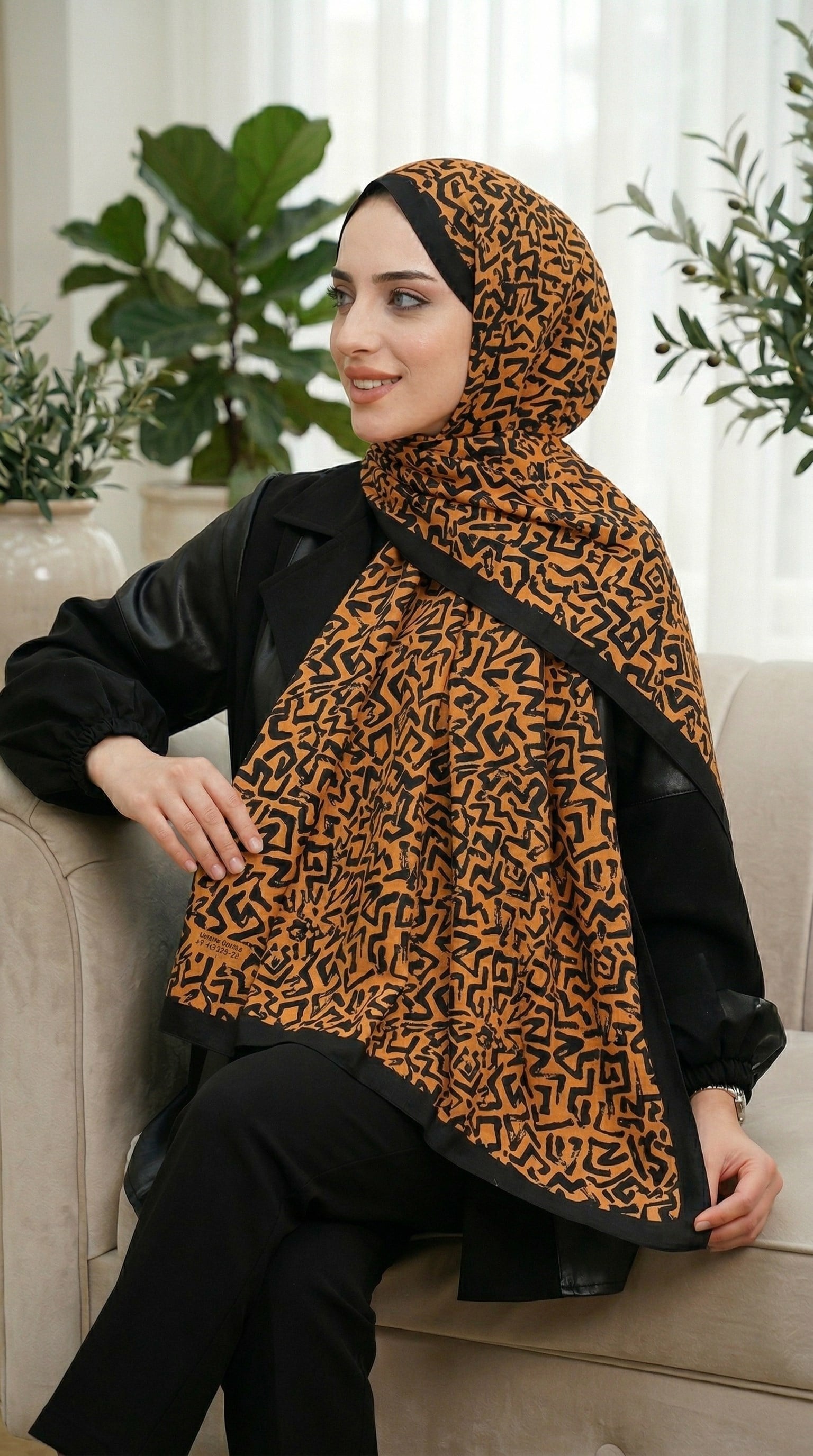 Desenli Soft Şal - 056