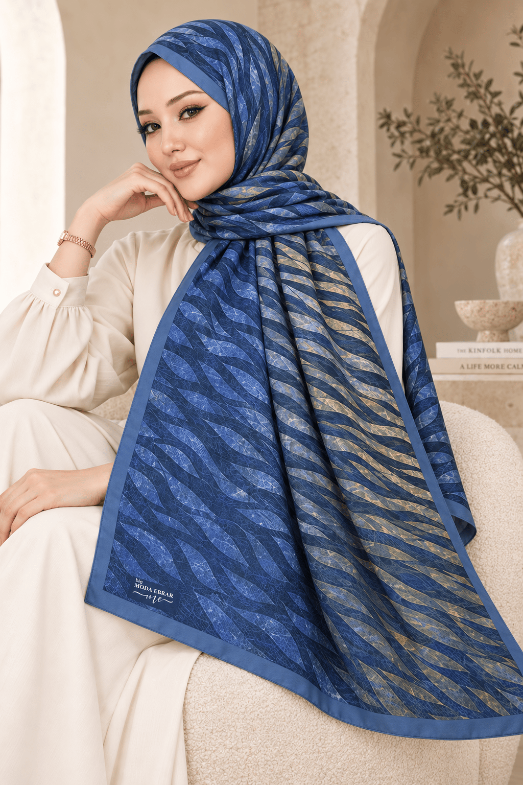 Desenli Soft Şal - 056