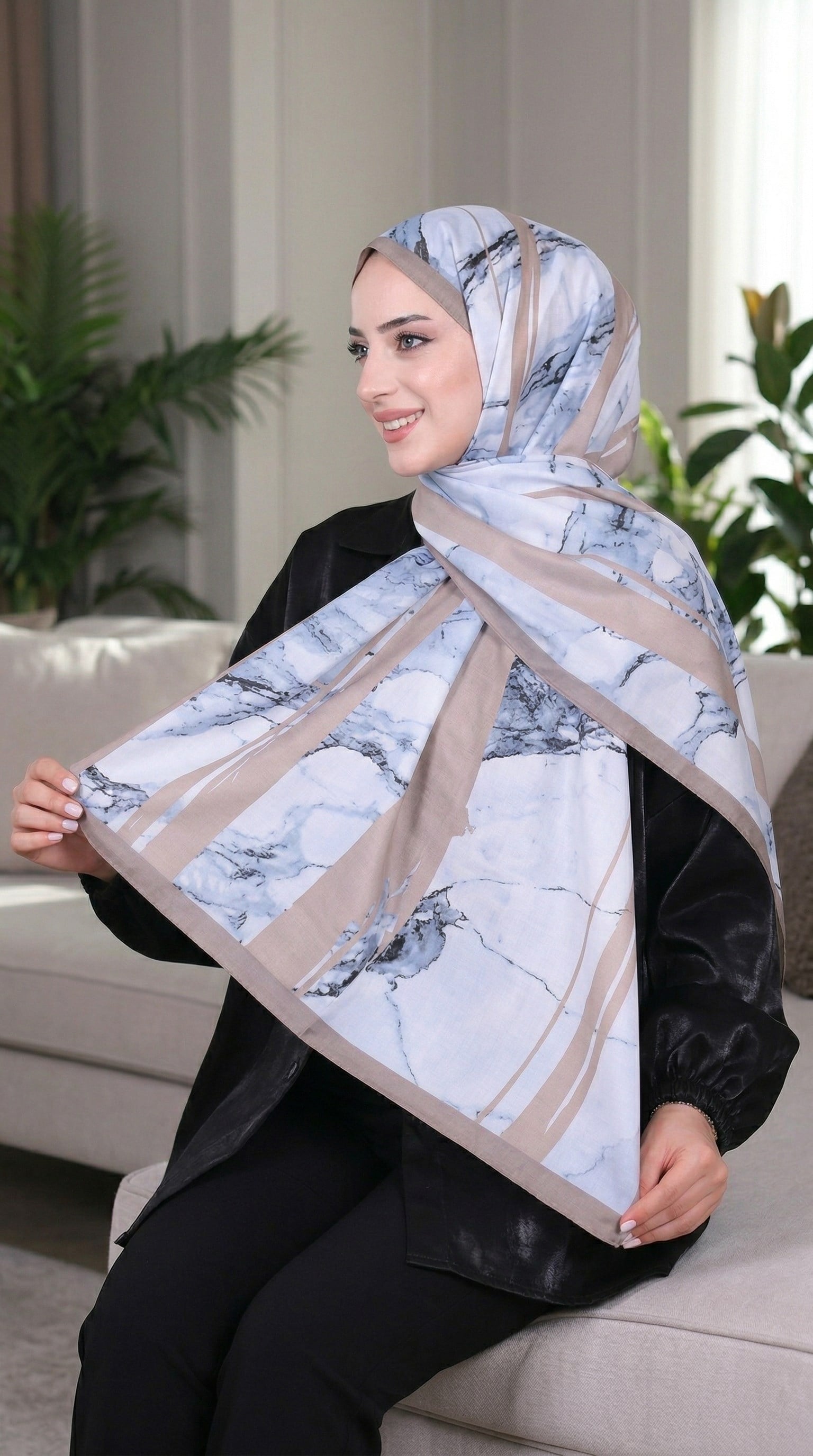 Desenli Soft Şal - 073