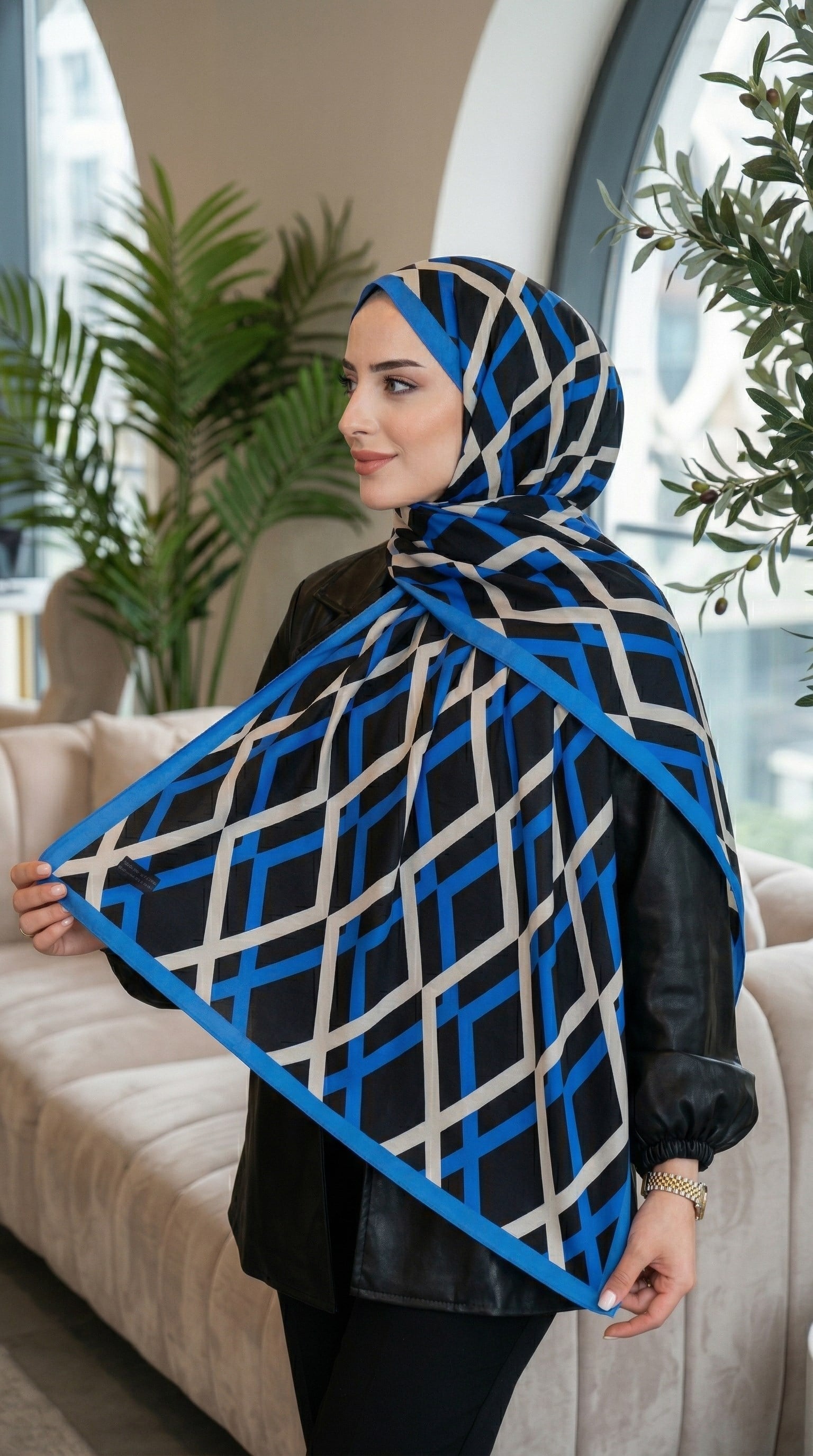 Desenli Soft Şal - 076