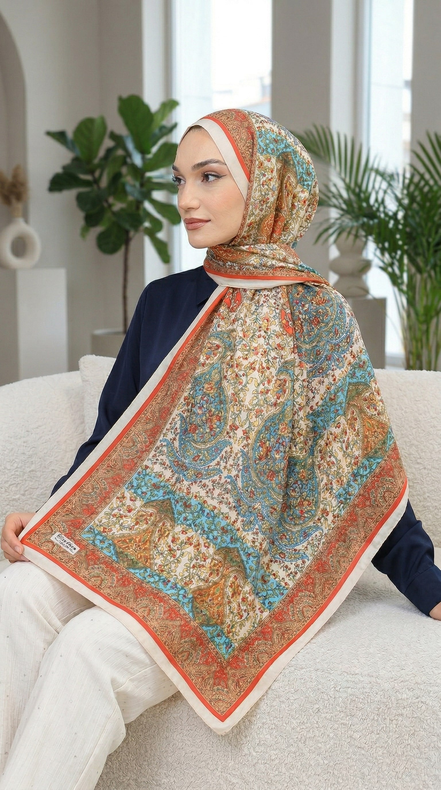 Desenli Soft Şal - 084