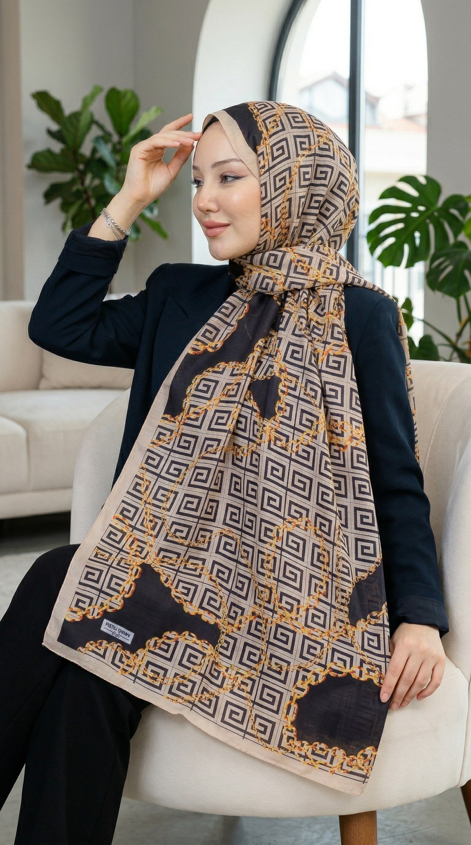 Desenli Soft Şal - 102
