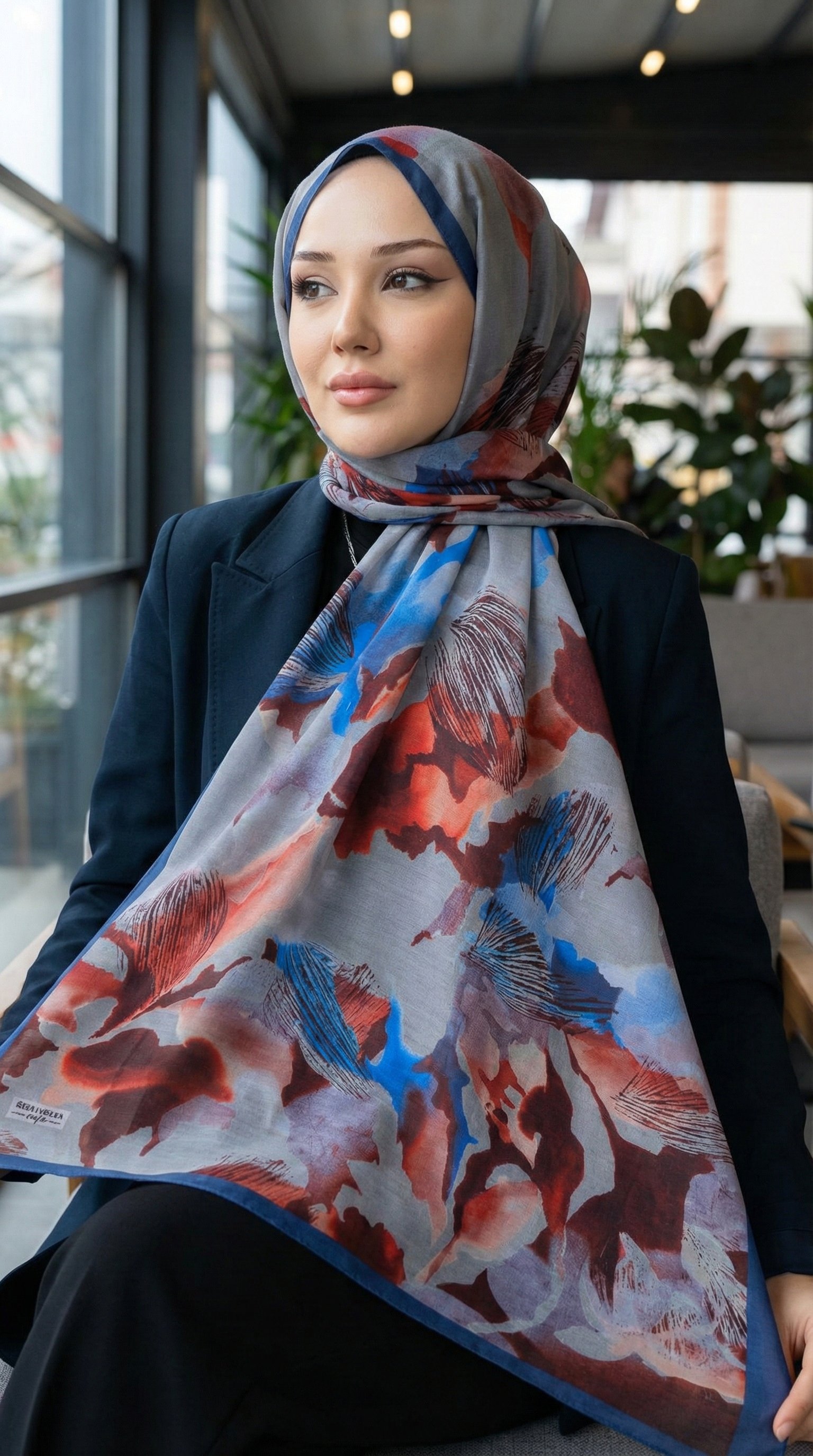 Desenli Soft Şal - 113