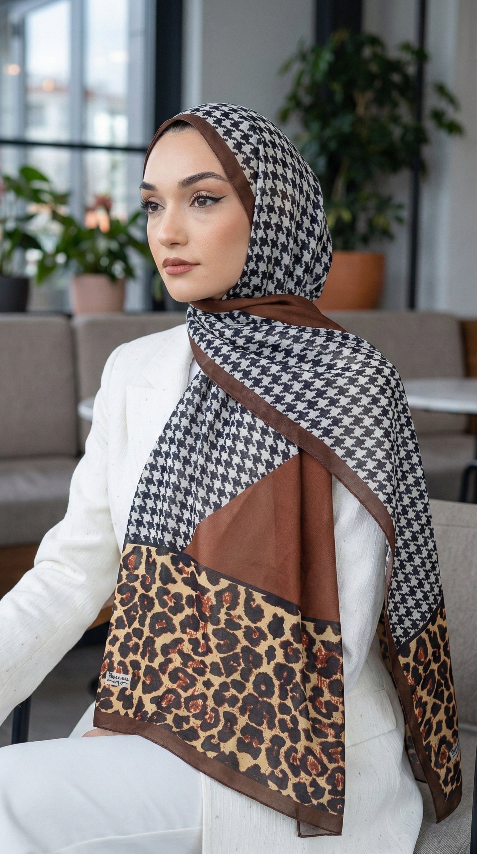 Desenli Soft Şal - 121