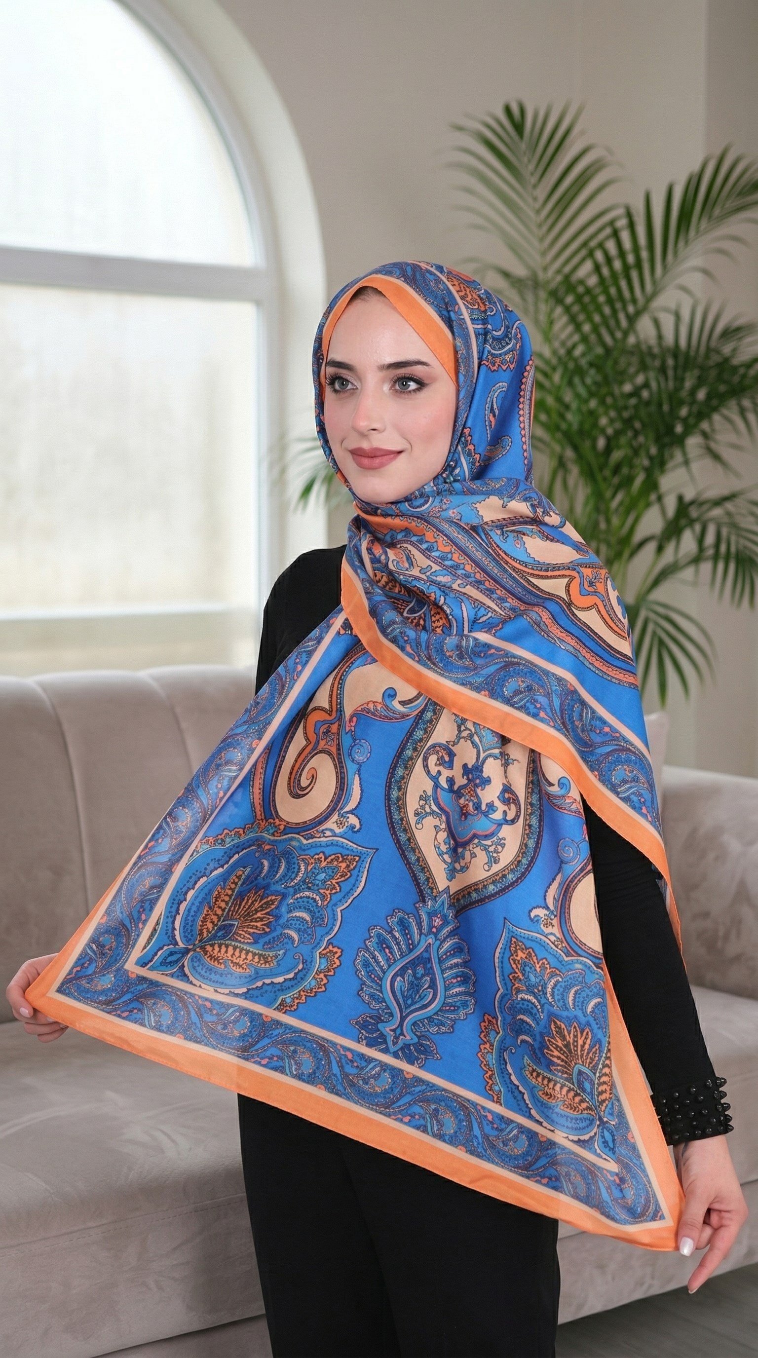 Desenli Soft Şal - 140