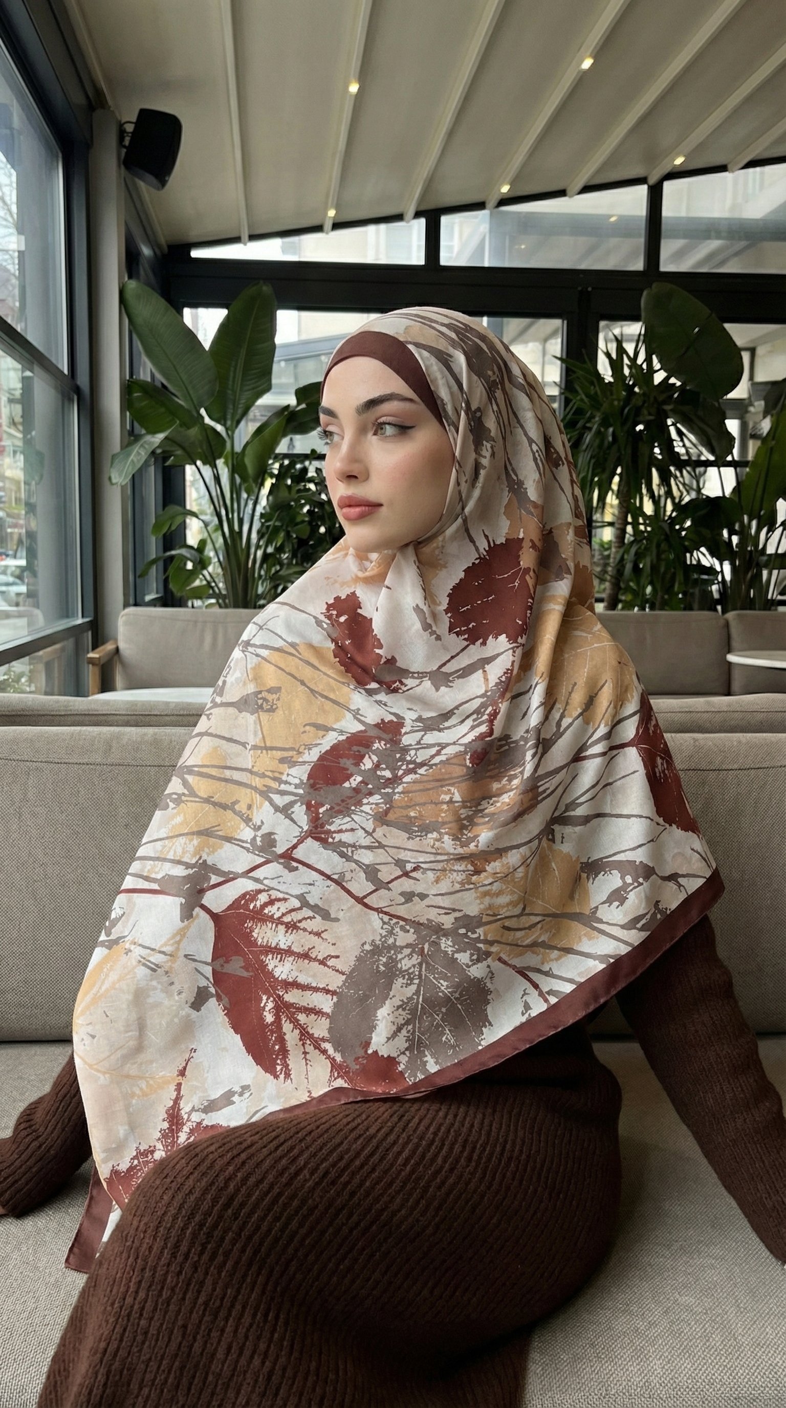 Desenli Soft Şal - 157