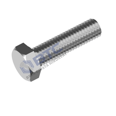 M8X40 AKB CIVATA 8.8 DIN 933 BEYAZ