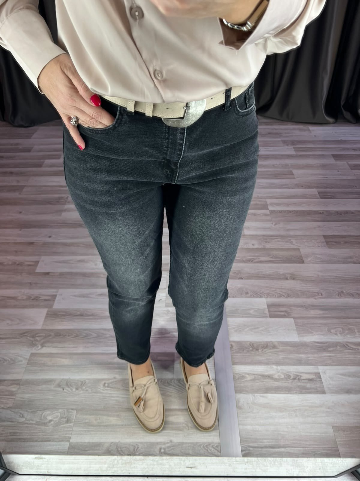 Dimo Kemerli Likralı Boy Fit Jean