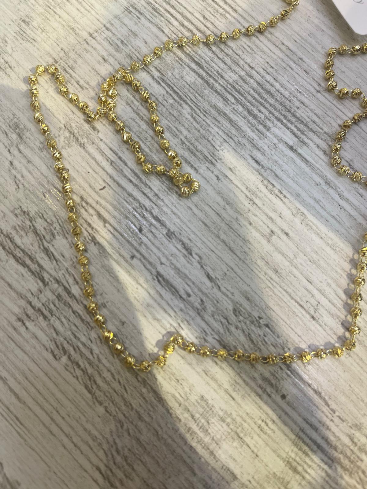 Gold Minimal Dorika Model Çelik Kolye