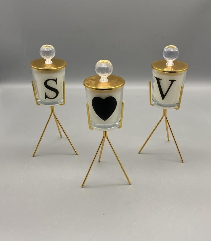 Dekoratif 3'lü Mumluk Seti