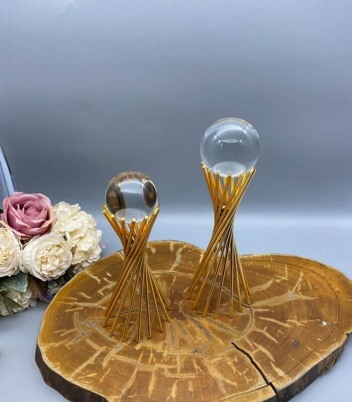 Kristal Küre Nişan Sunum Masası Dekoru