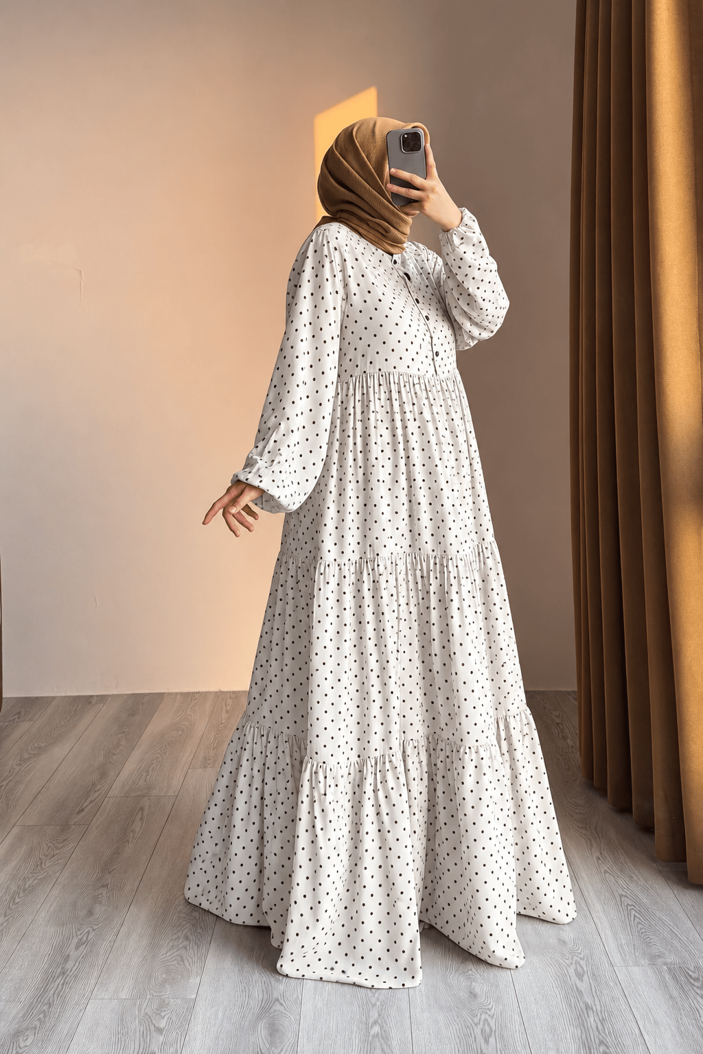 Ande Tesettür, Çiçek Bahçesi Elbise, Çiçek Bahçesi Elbise - 0034