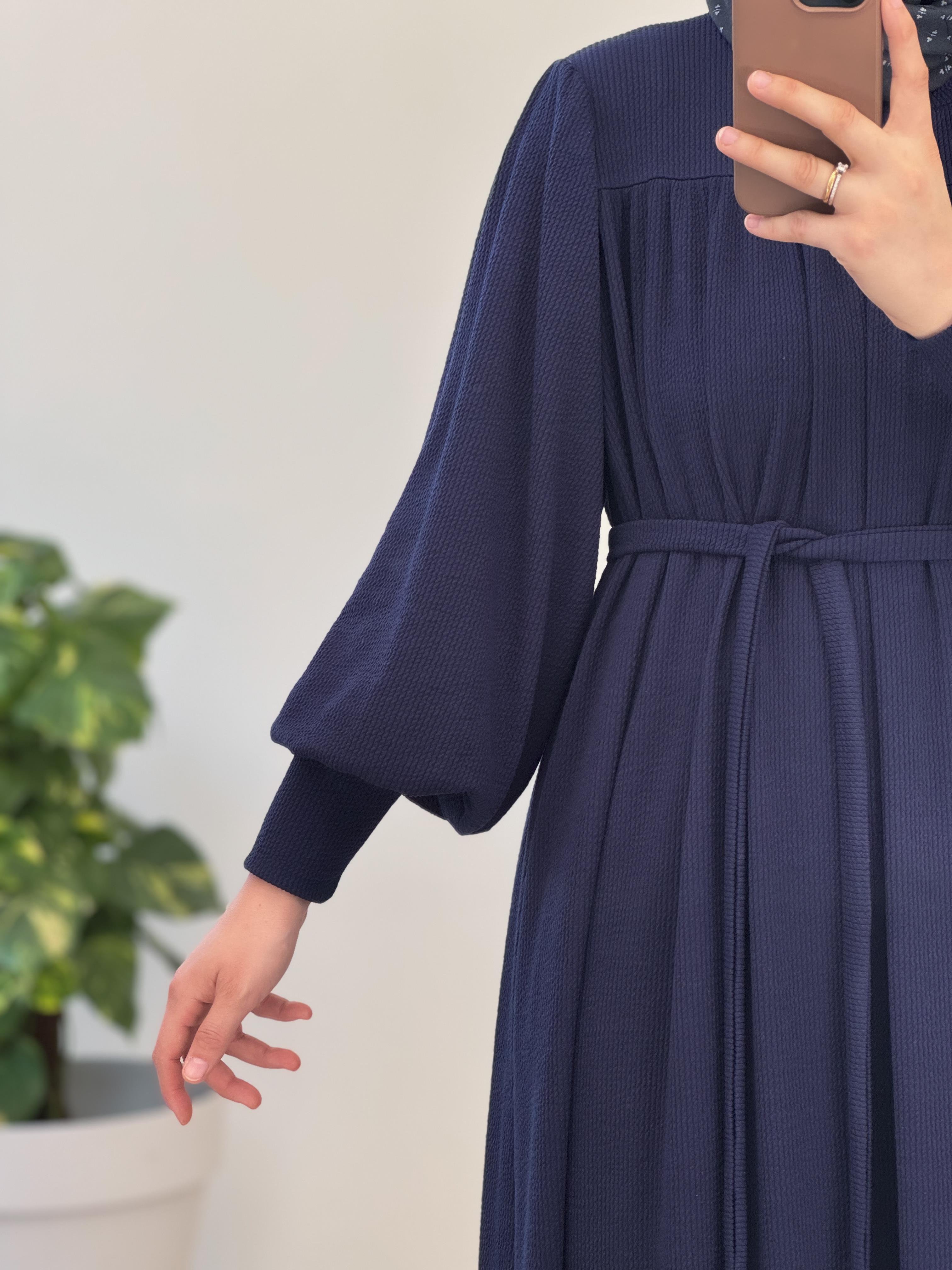 ANDE TESETTÜR, Ece Triko Elbise, Ece Triko Elbise- Lacivert