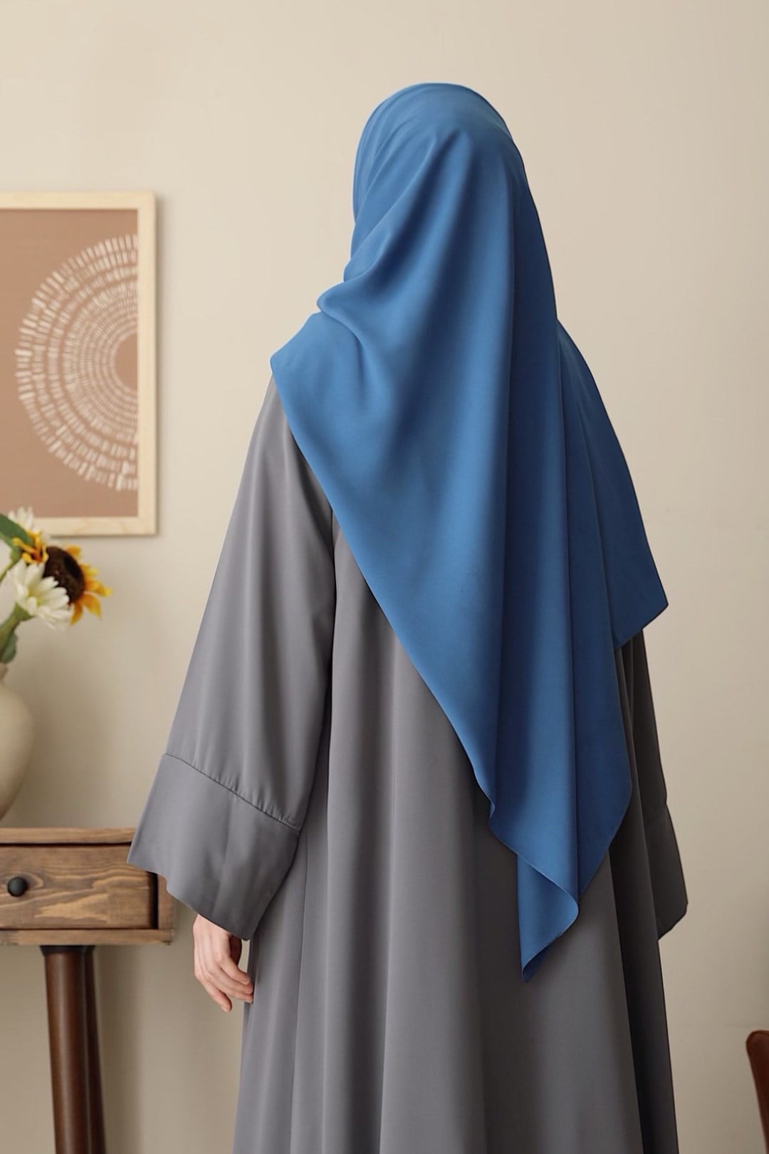 Ande Tesettür, M. İpeği Şal, M. İpeği Şal - Bebe mavi