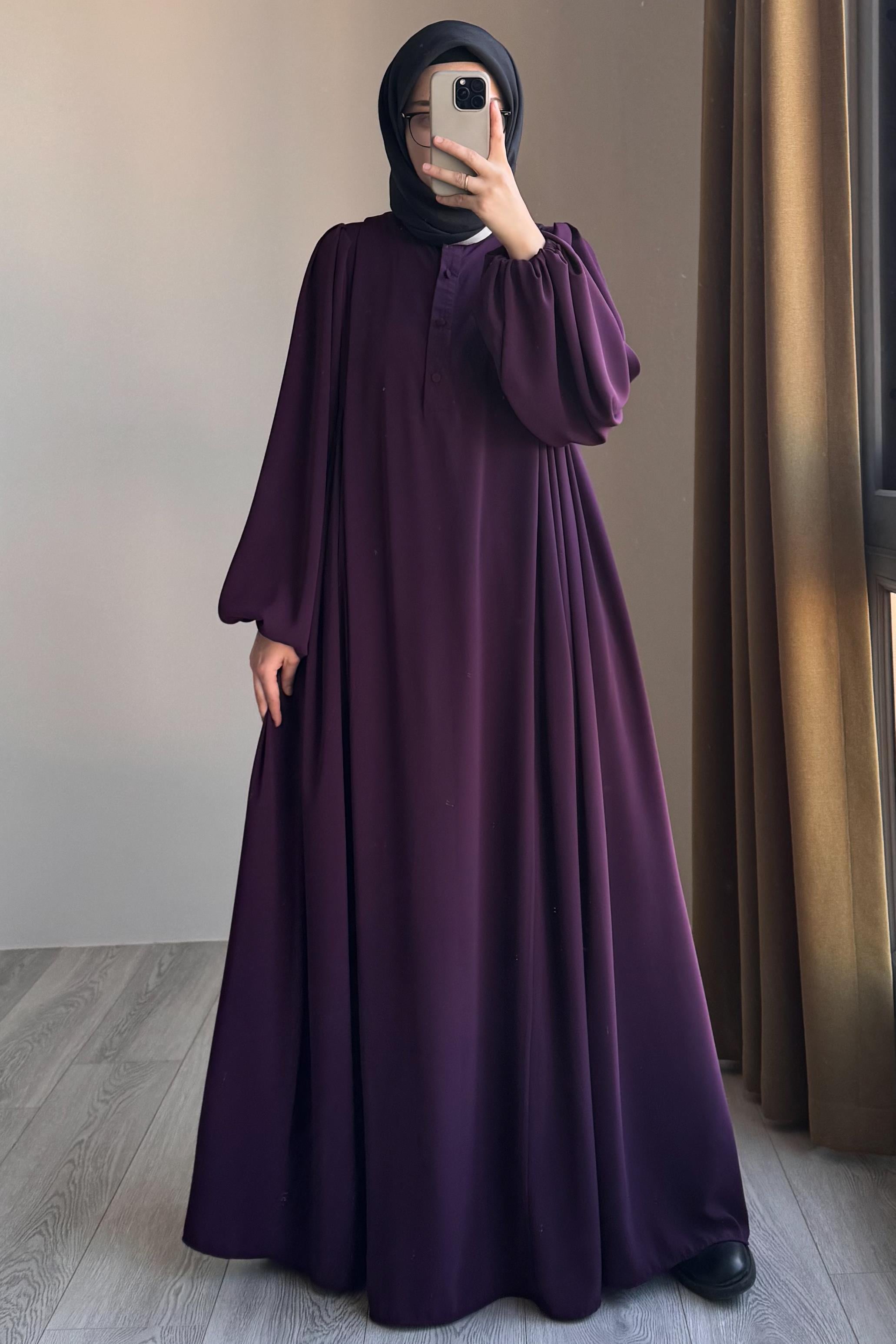 Ande Tesettür, Sofia Elbise, Sofia Elbise - Mürdüm