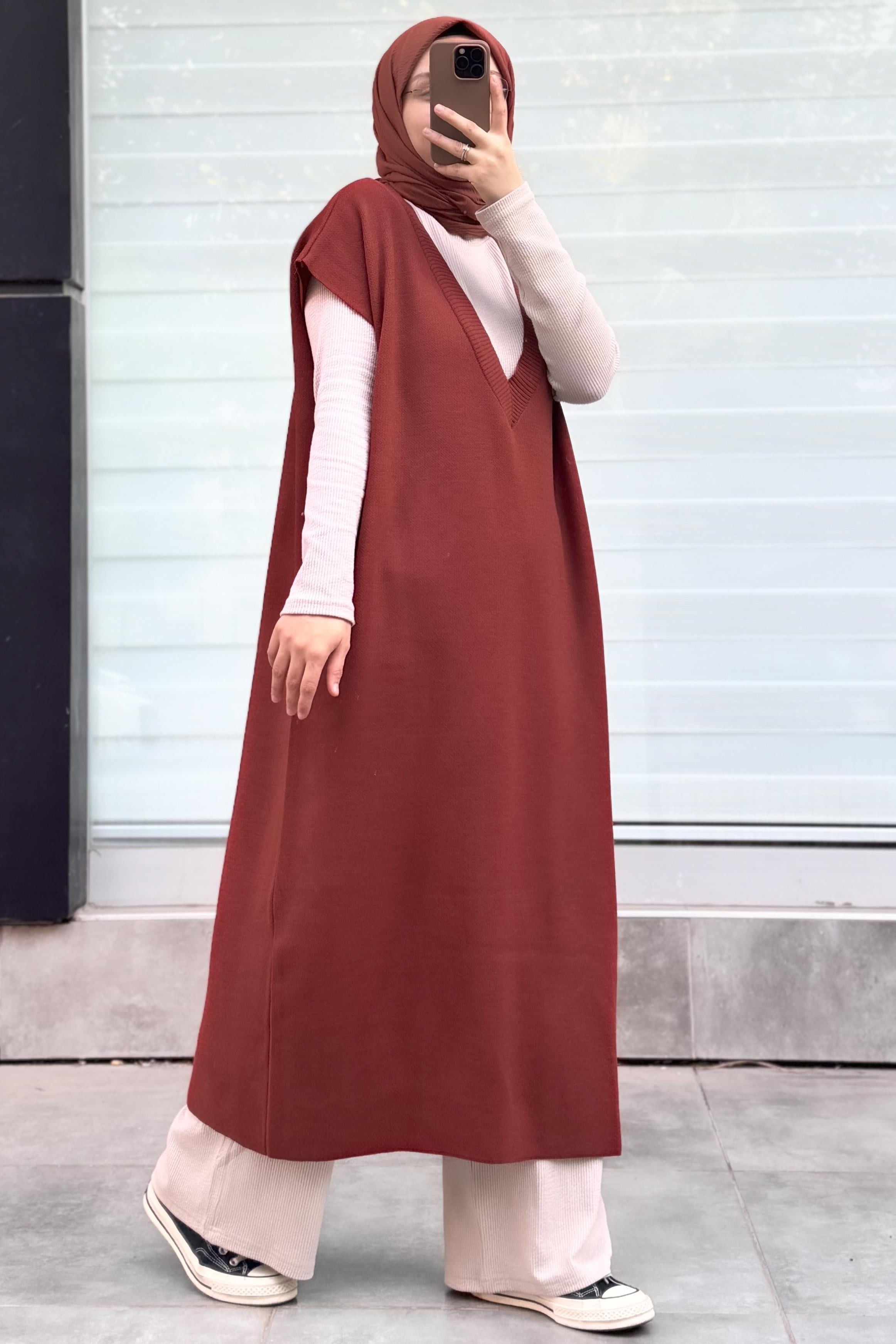 ANDE TESETTÜR, Süveter Tunik, Süveter Tunik- Kiremit