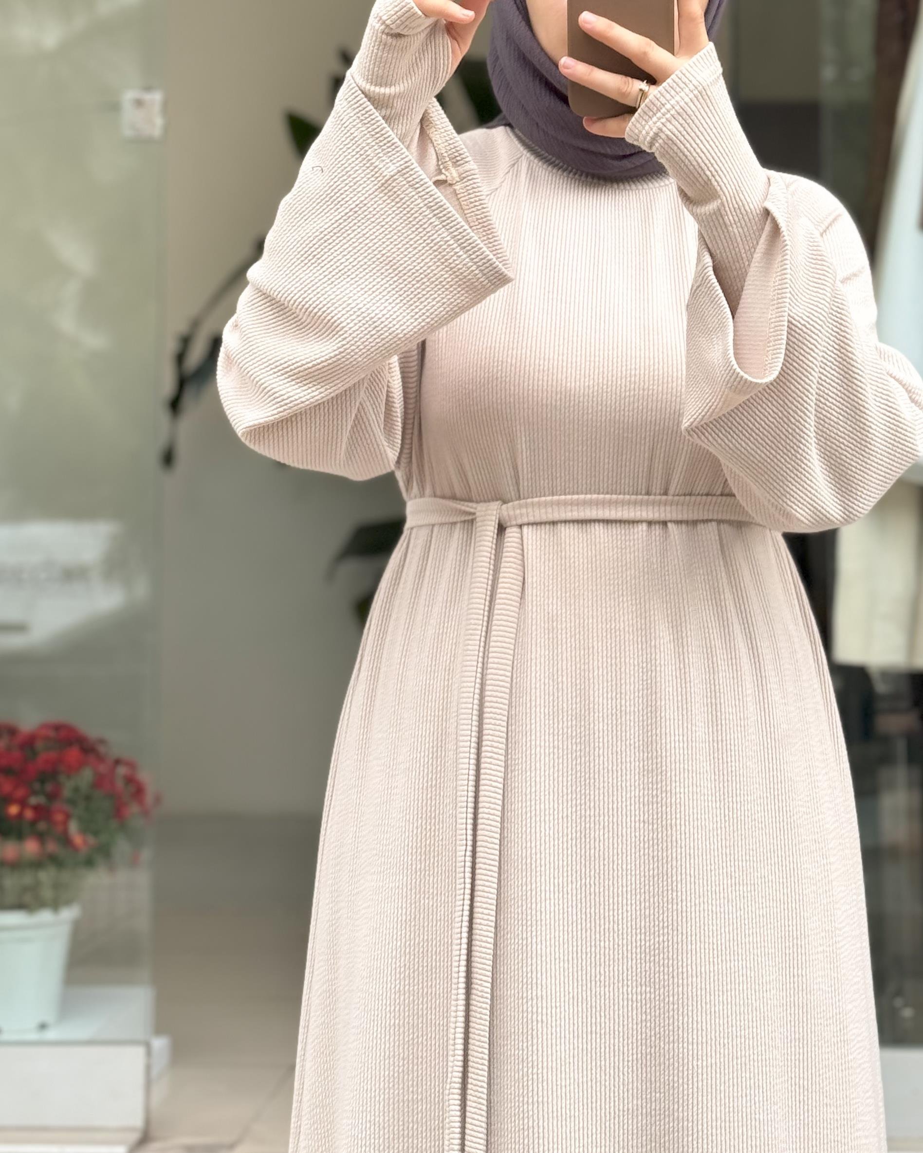 ANDE TESETTÜR, Kolluk, Triko Kolluk - Bej