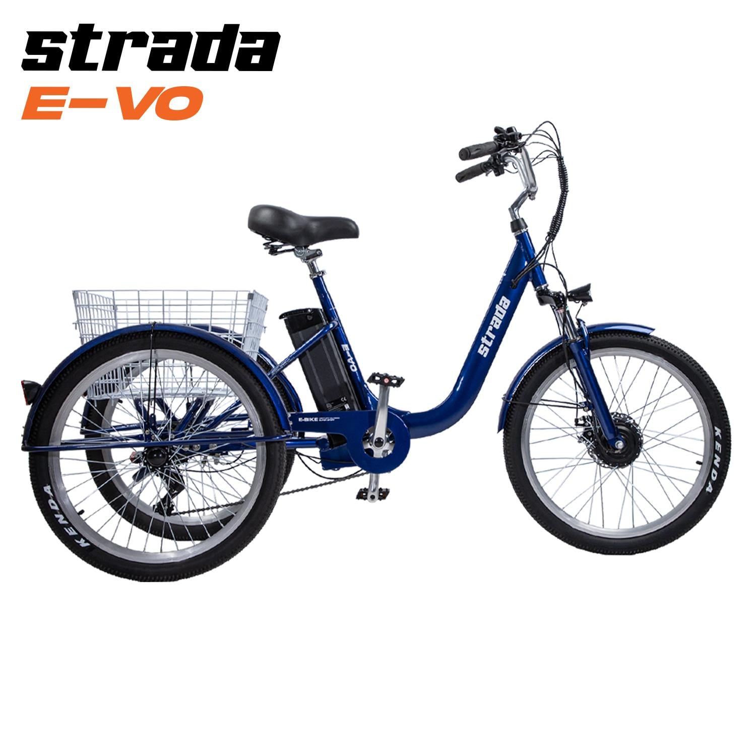Strada E-VO Mekanik Disk 24 Jant Üç Tekerlekli Elektrikli Bisiklet