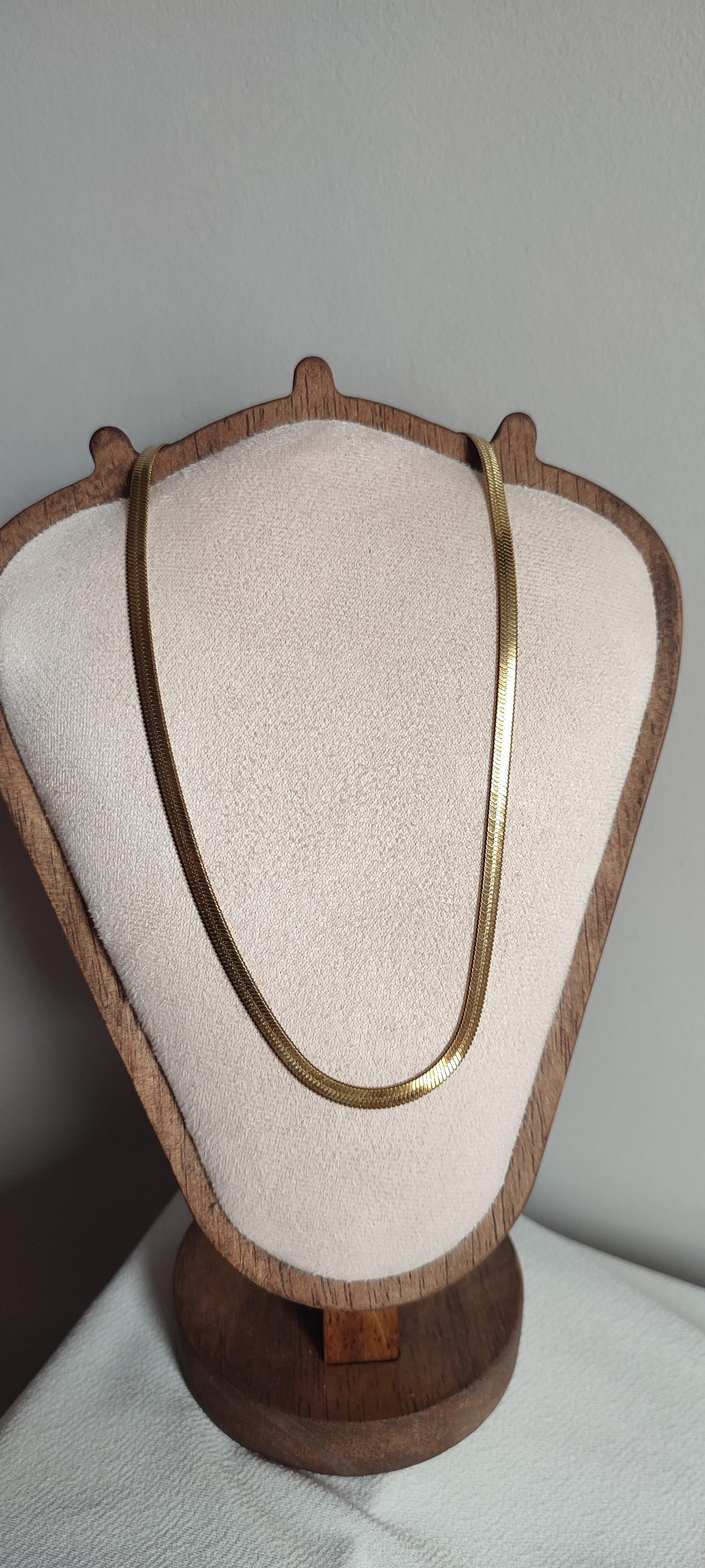 ÇELİK GOLD İTALYAN EZME KOLYE (45 cm)