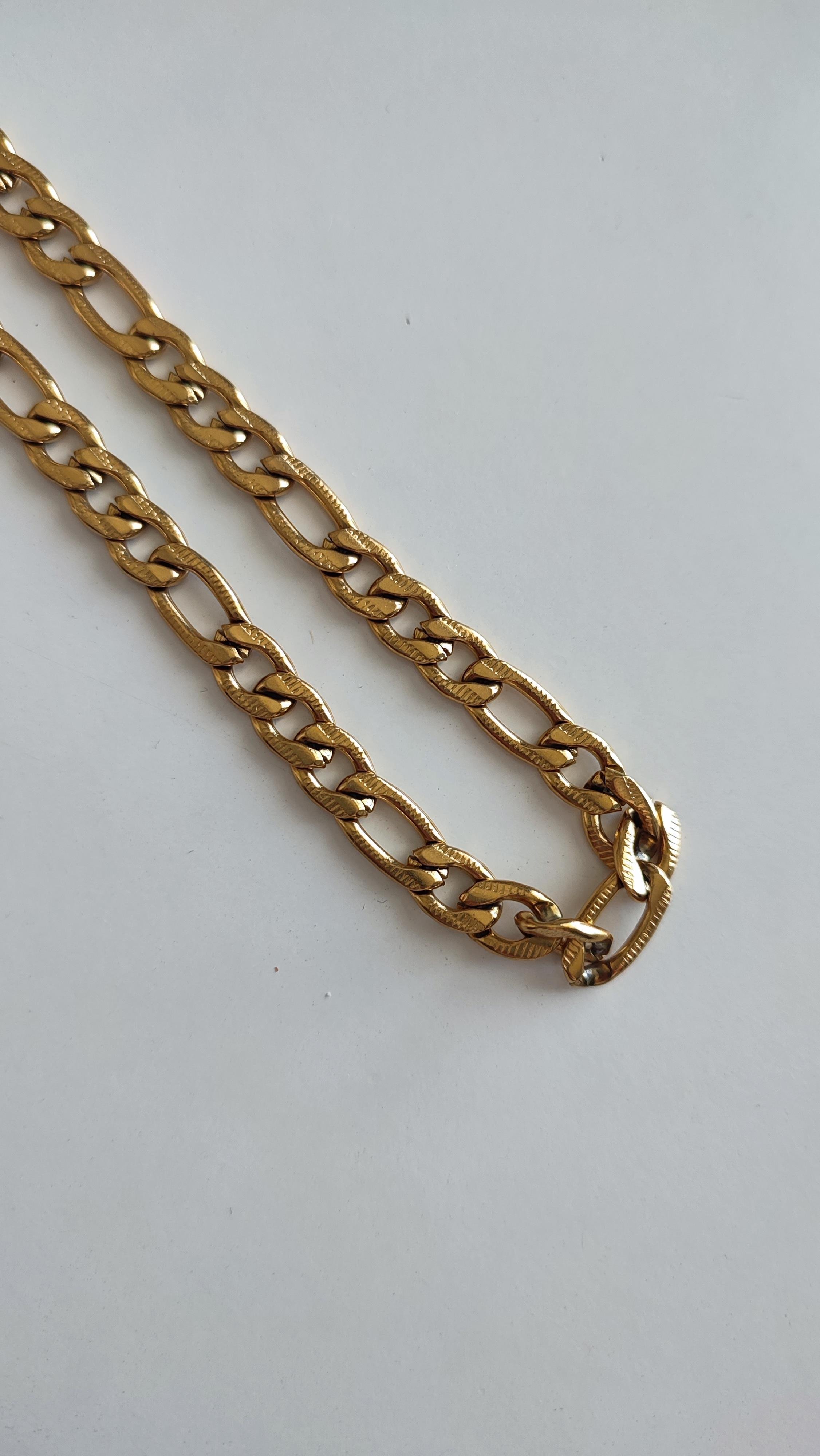 Çelik Gold Klâsik Zincir Kolye (65 cm)