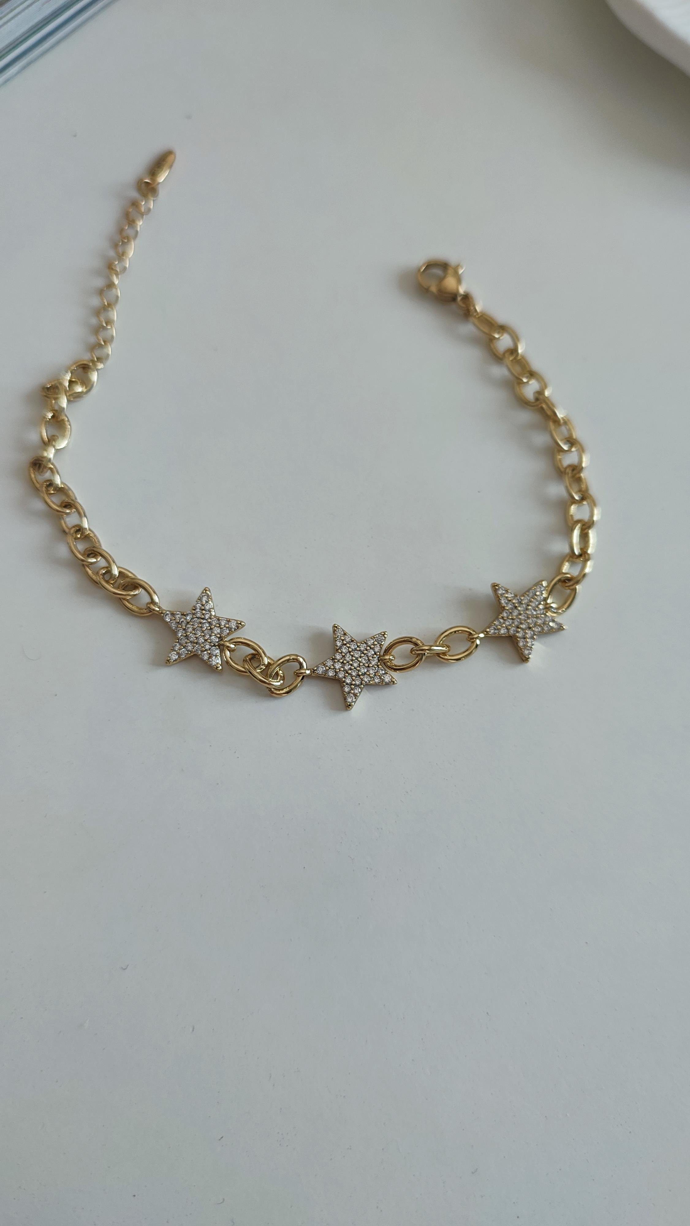 ÇELİK TAŞLI YILDIZ BİLEKLİK (20 CM)