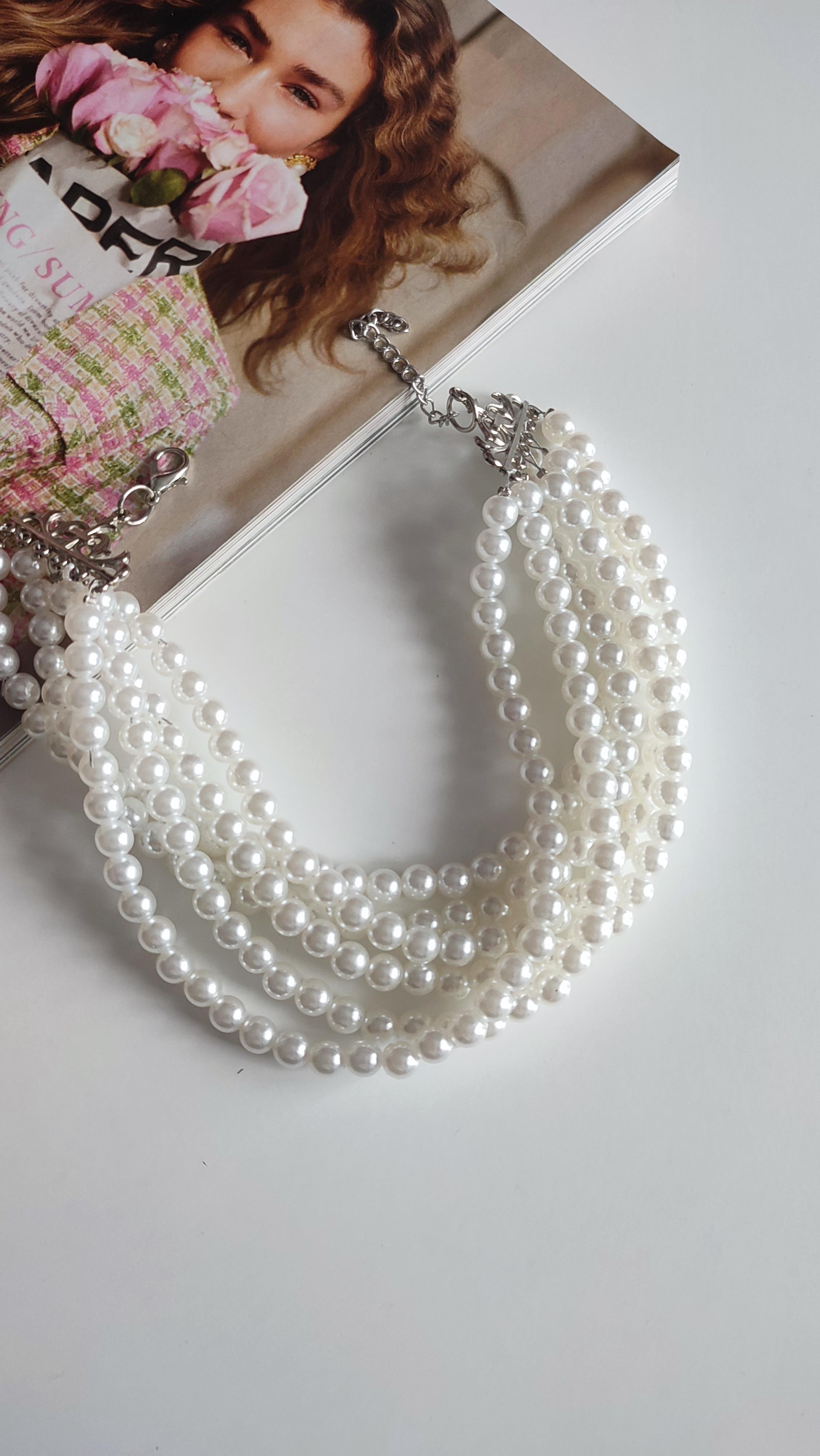 CHOKER İNCİ KOLYE (38 CM)