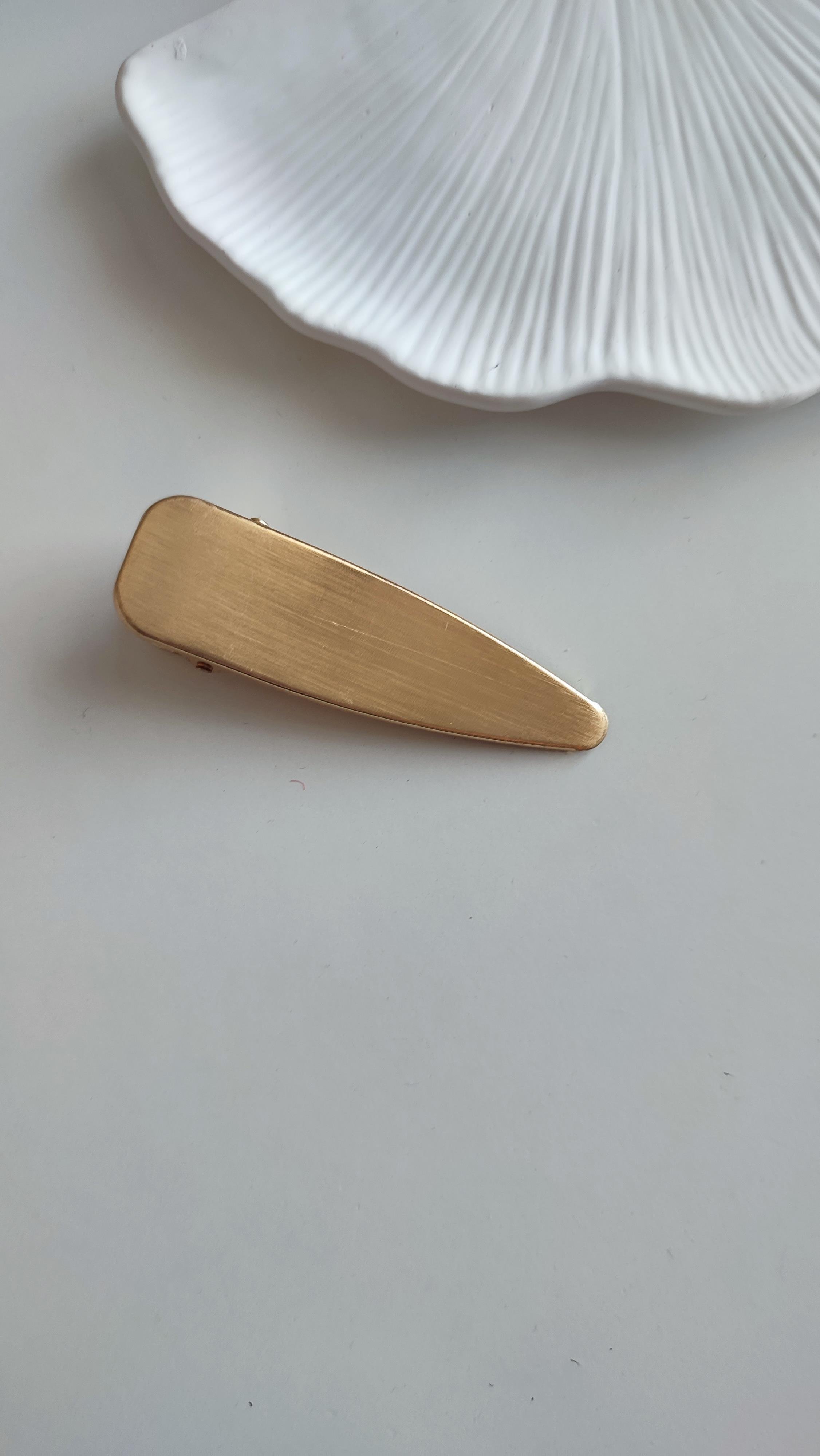 Gold Mat Plaka Klipsli Toka 