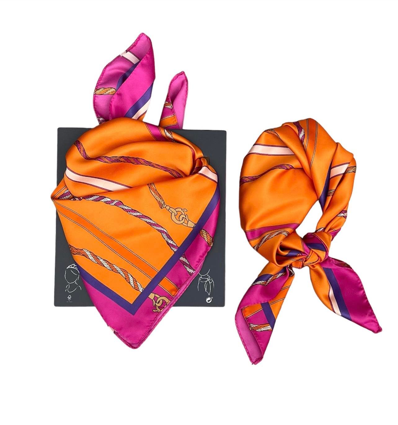 Pembe Turuncu Fular 