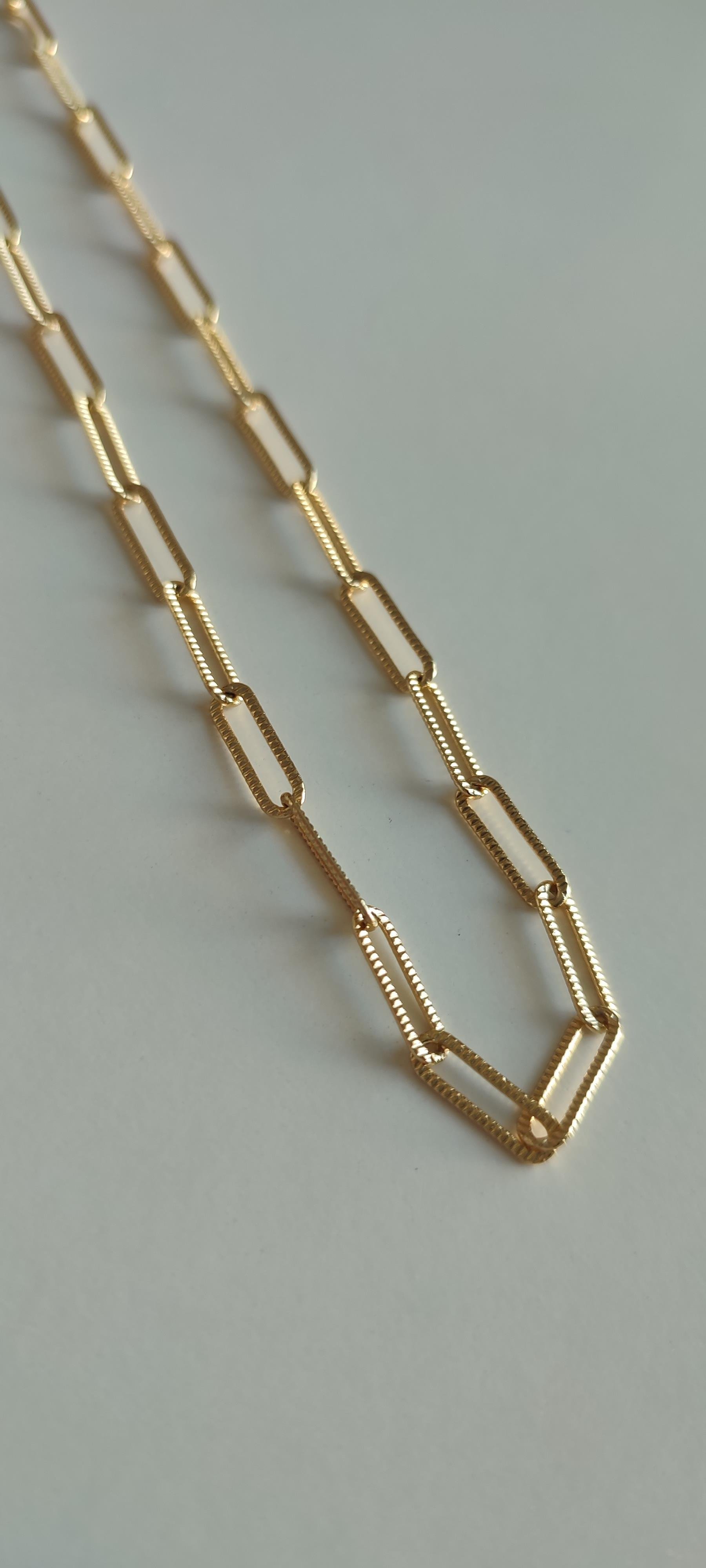 XP 14 K RENGİNDE ATAÇ ZİNCİR (60 CM
