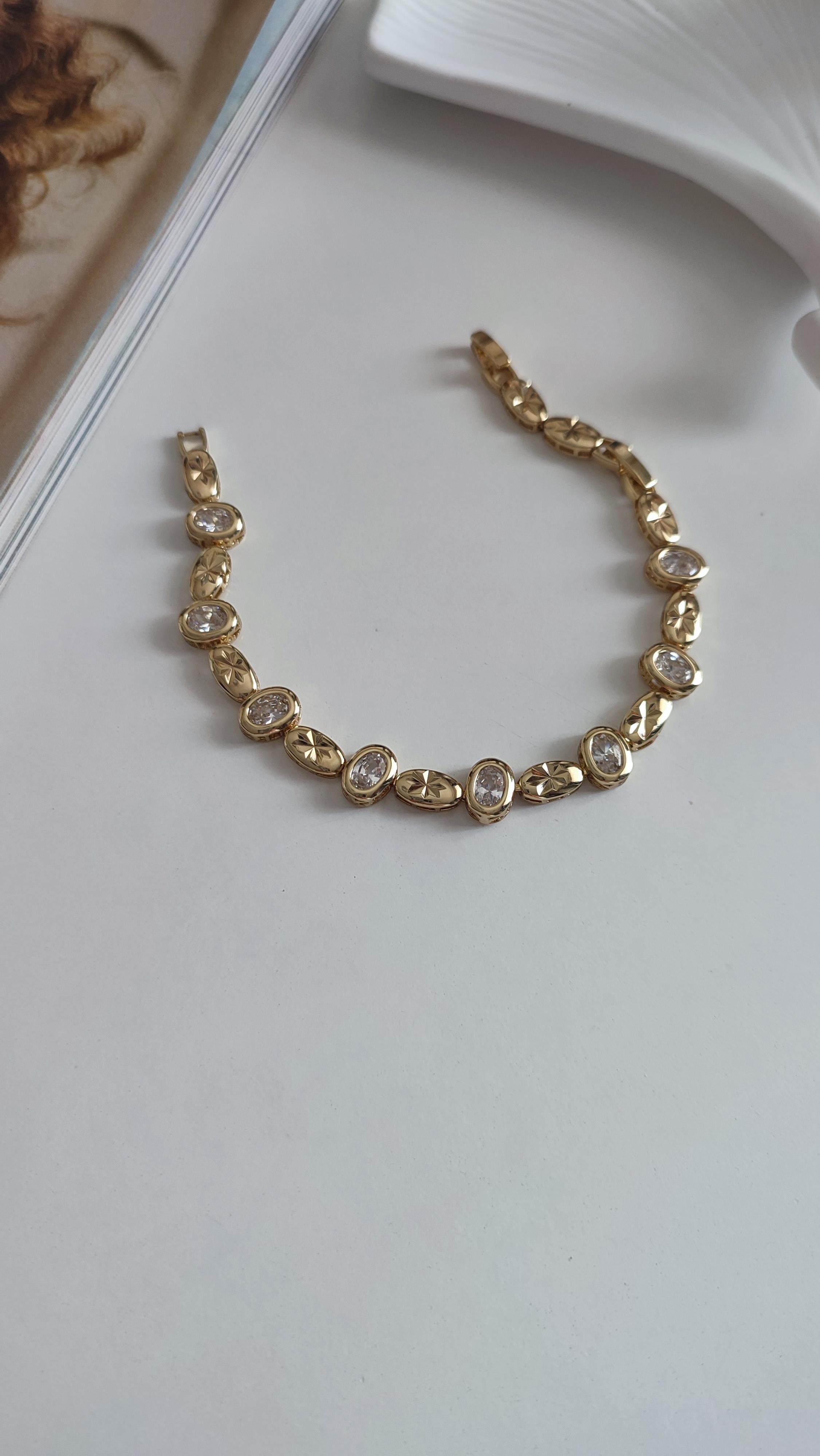 XP TAŞLI 14 K BİLEKLİK (20 CM)