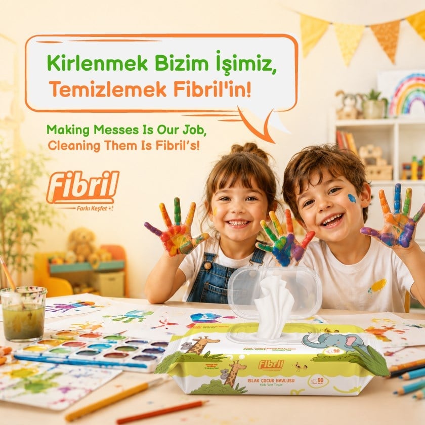 Fibril Tapşini Serisi Islak Çocuk Havlusu 3 Paket 270 Yaprak