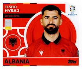Topps Euro 2024 Futbol Çıkartmaları Elseid Hysaj (Albania) - ALB 7