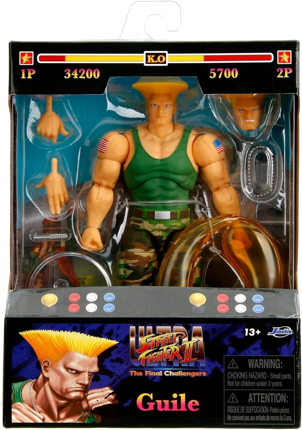  Jada Toys Street Fighter II Guile Figürü