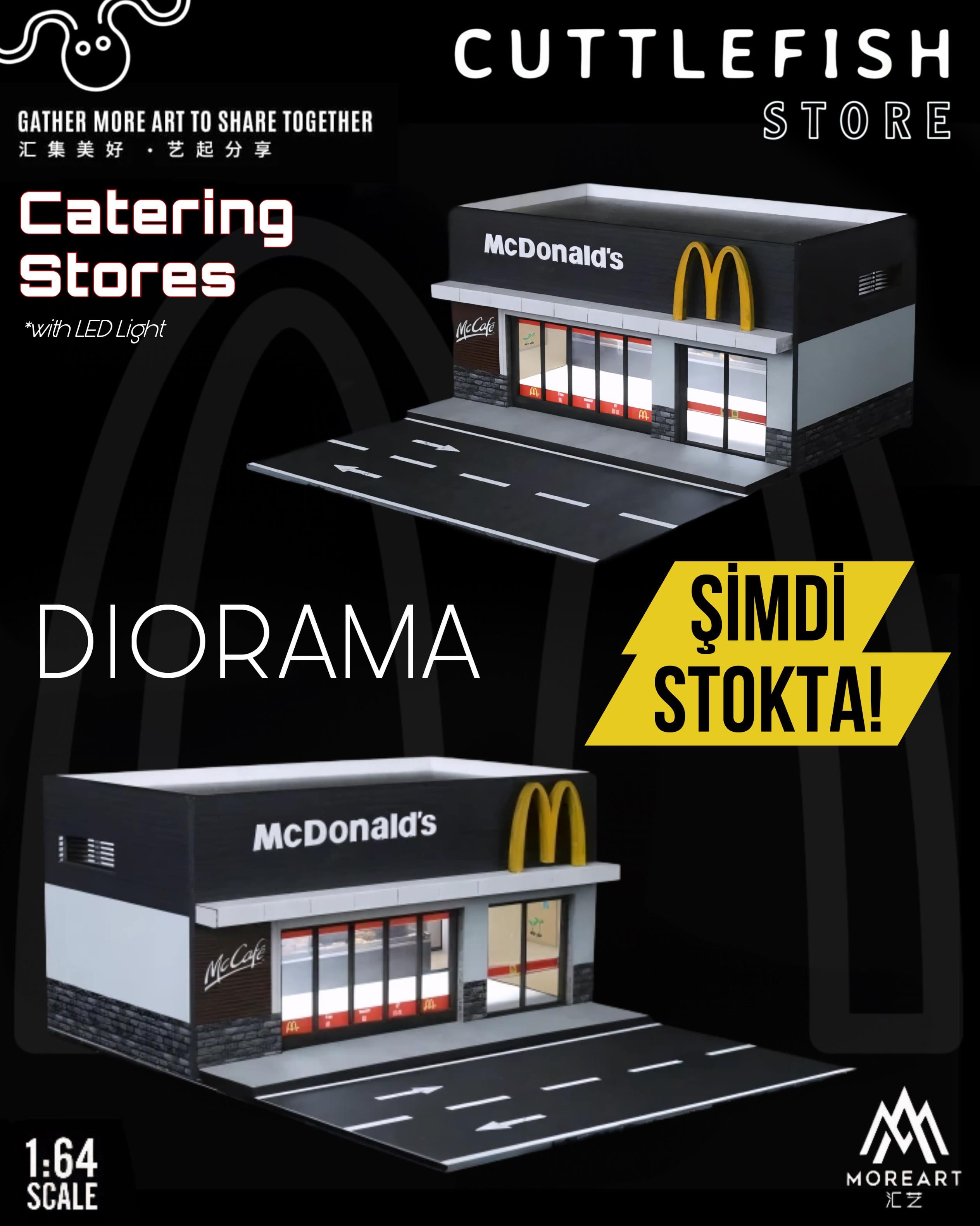  MoreArt 1:64 CATERING STORES LIGHTING VERSION INTEGRATED SCENE McDonald's MO941109